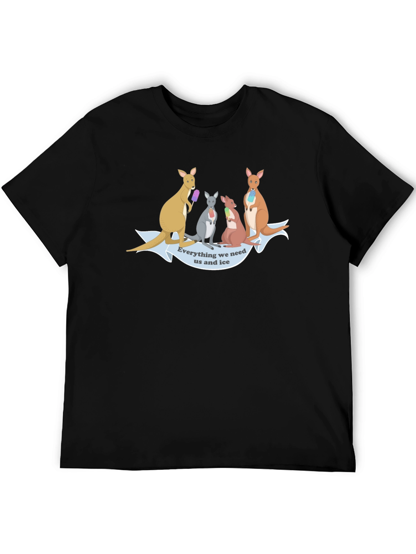 Kangaroo Ice Cream T-Shirt - Fun Novelty Tee
