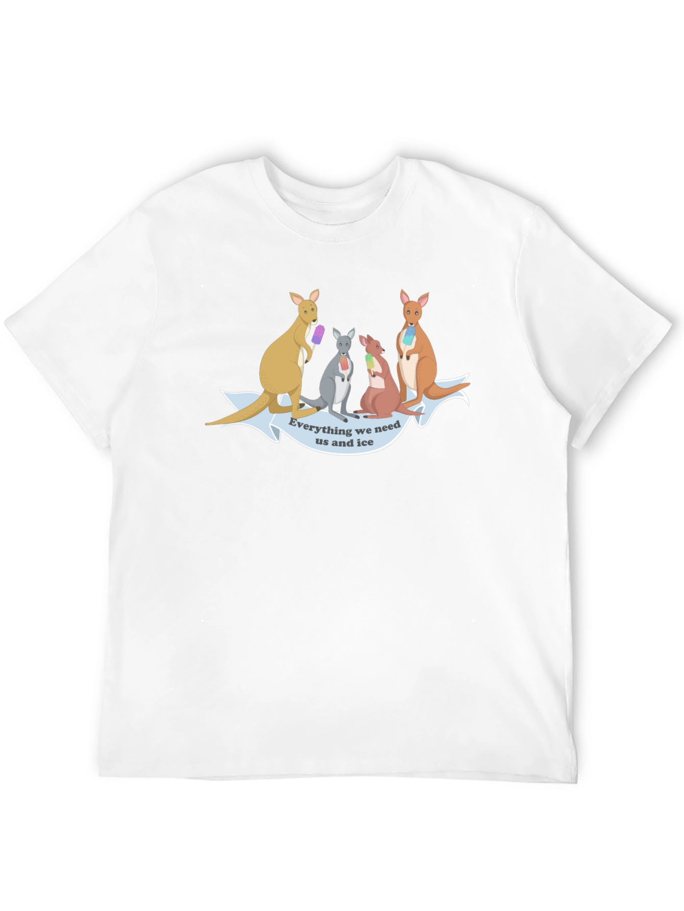 Kangaroo Ice Cream T-Shirt - Fun Novelty Tee