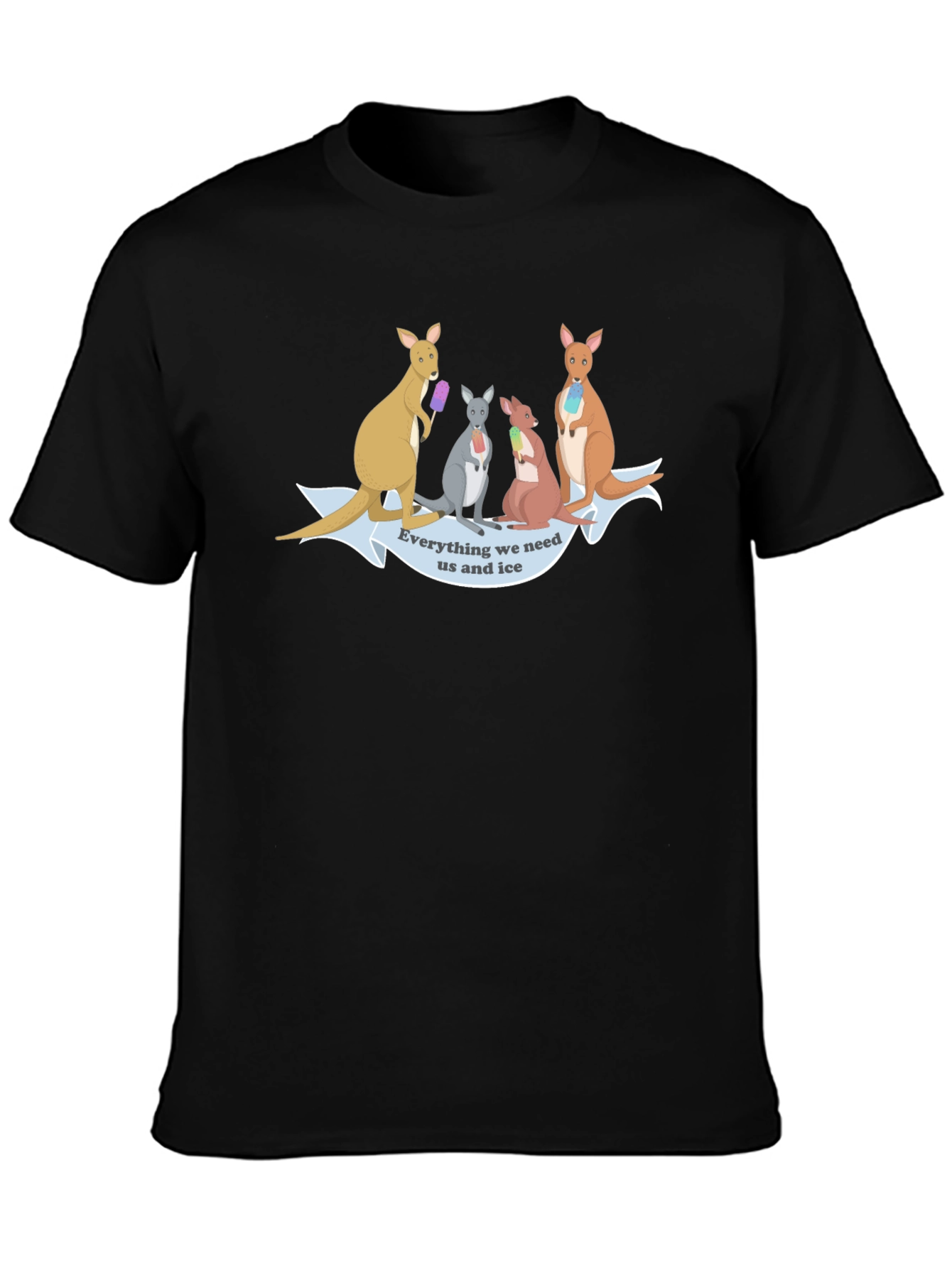 Kangaroo Ice Cream T-Shirt - Fun Novelty Tee