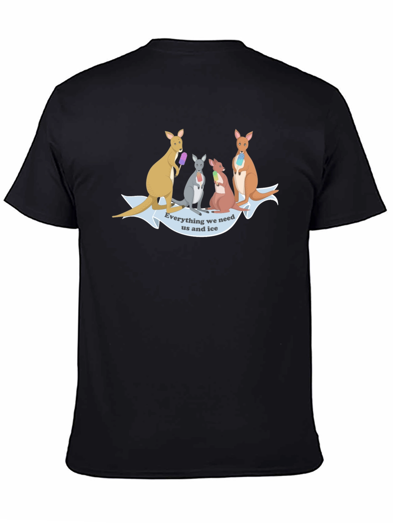 Kangaroo Ice Cream T-Shirt - Fun Novelty Tee
