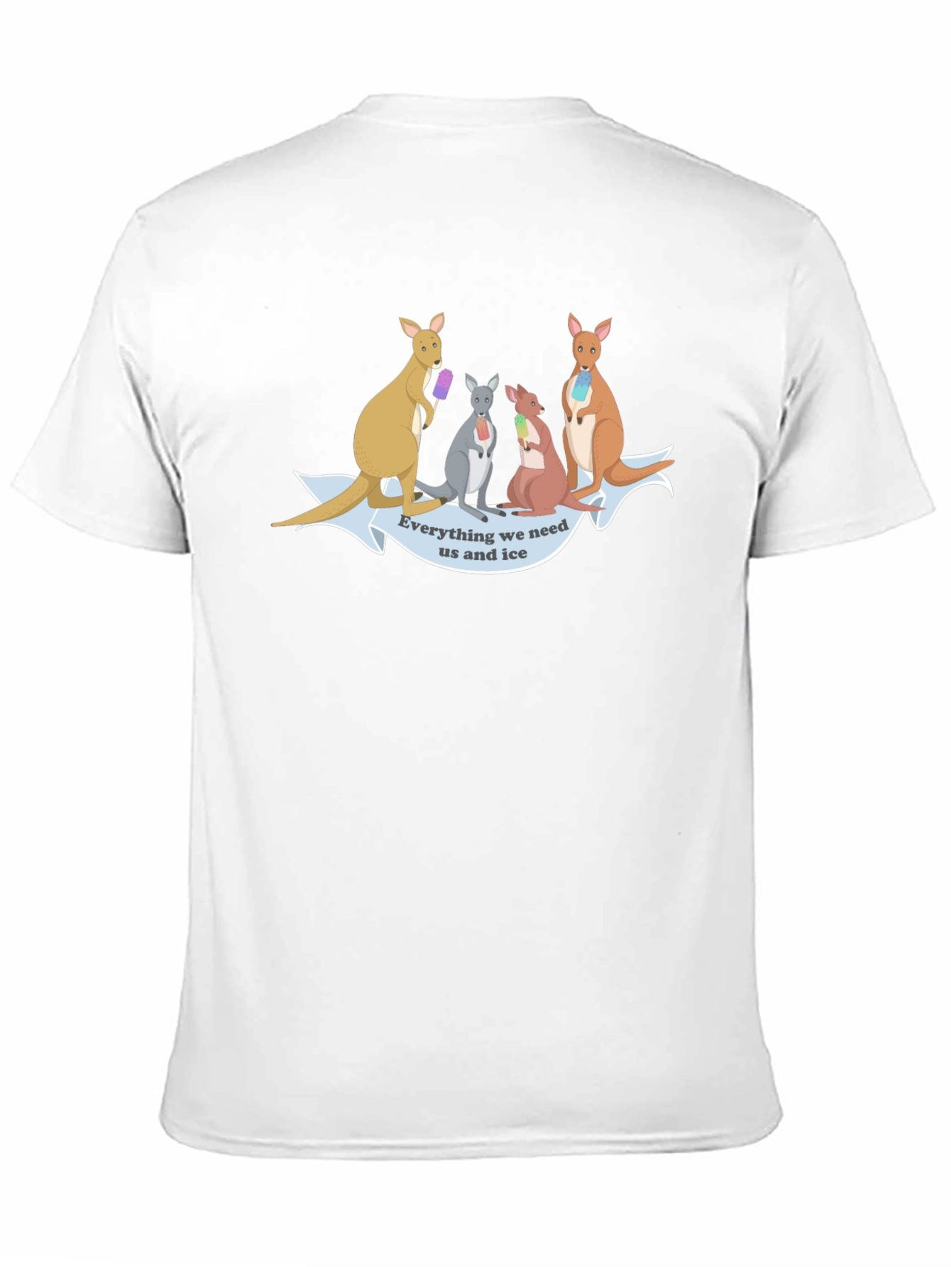 Kangaroo Ice Cream T-Shirt - Fun Novelty Tee