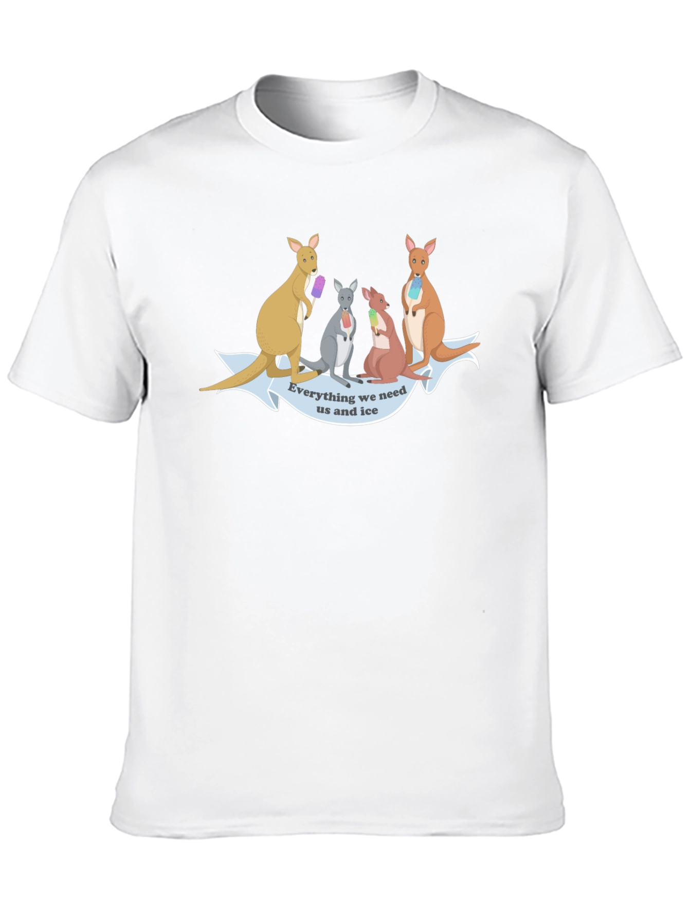 Kangaroo Ice Cream T-Shirt - Fun Novelty Tee