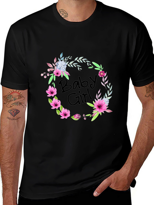 Baby Girl Floral Wreath T-Shirt