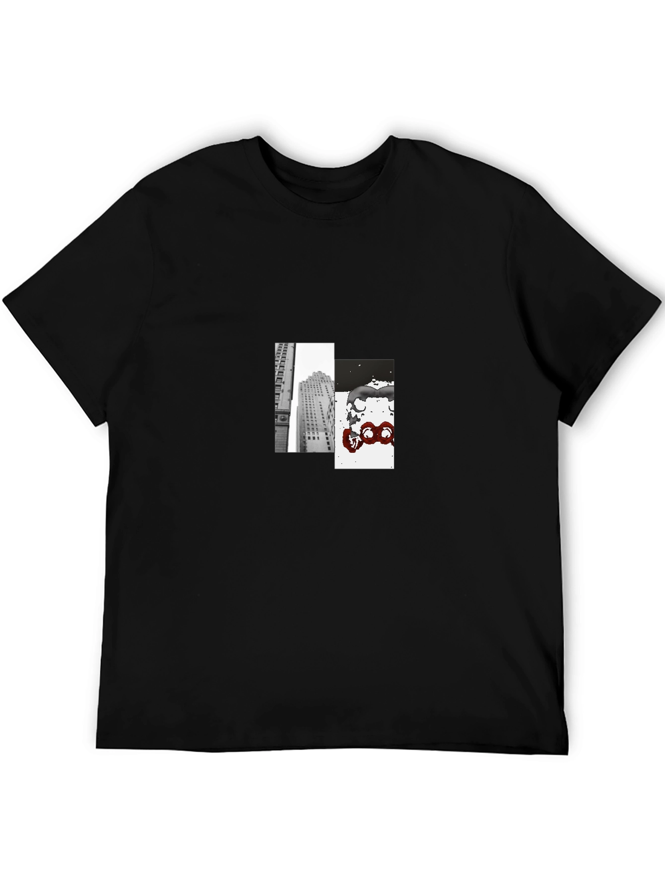 Urban Graphic Tee - Modern Black T-Shirt