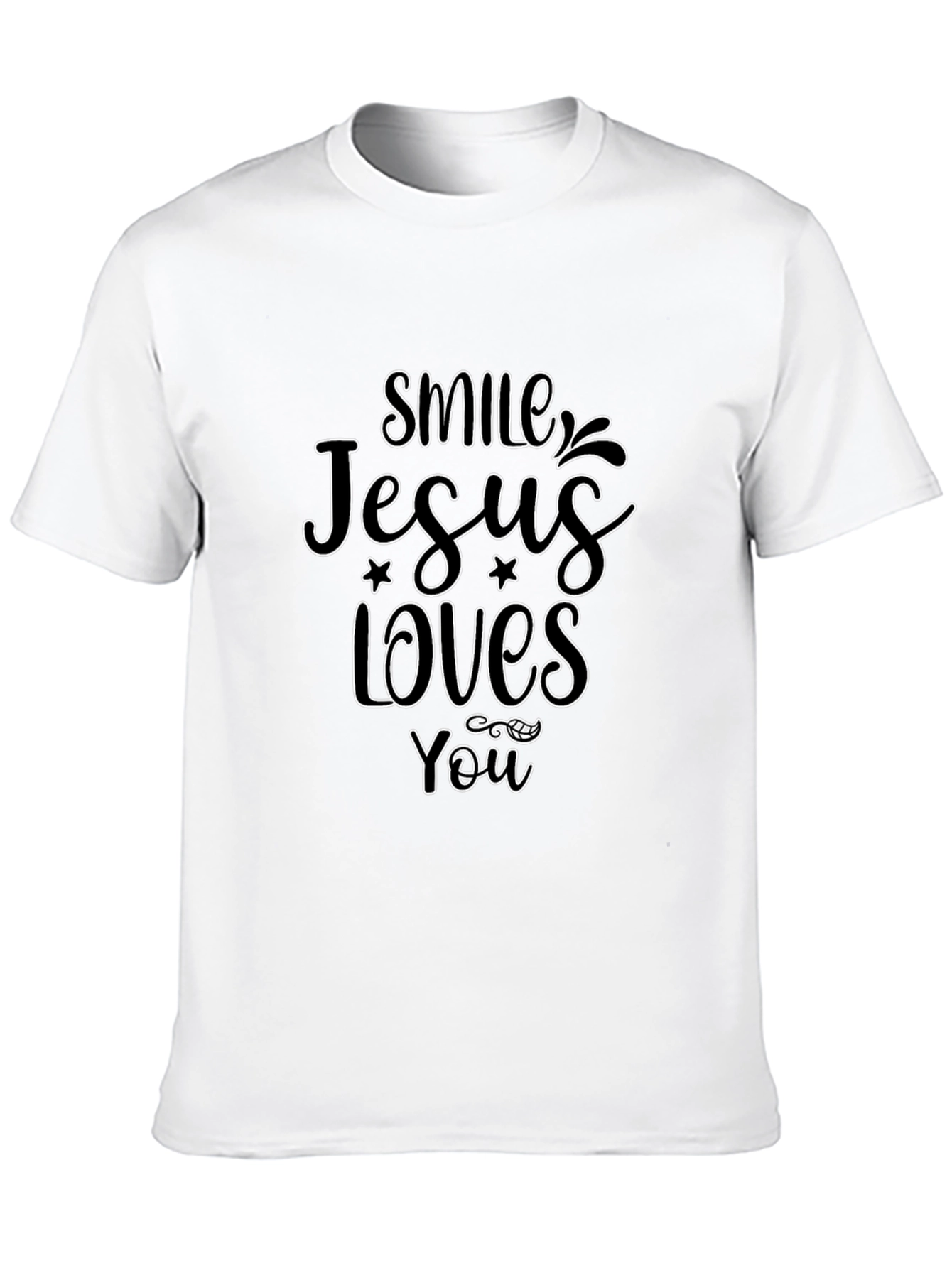 Smile Jesus Loves You Graphic T-Shirt