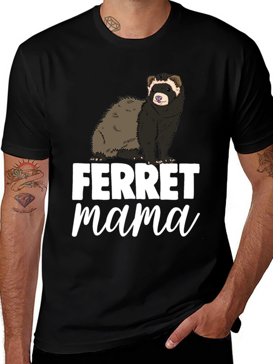 Ferret Mama Black Graphic Tee