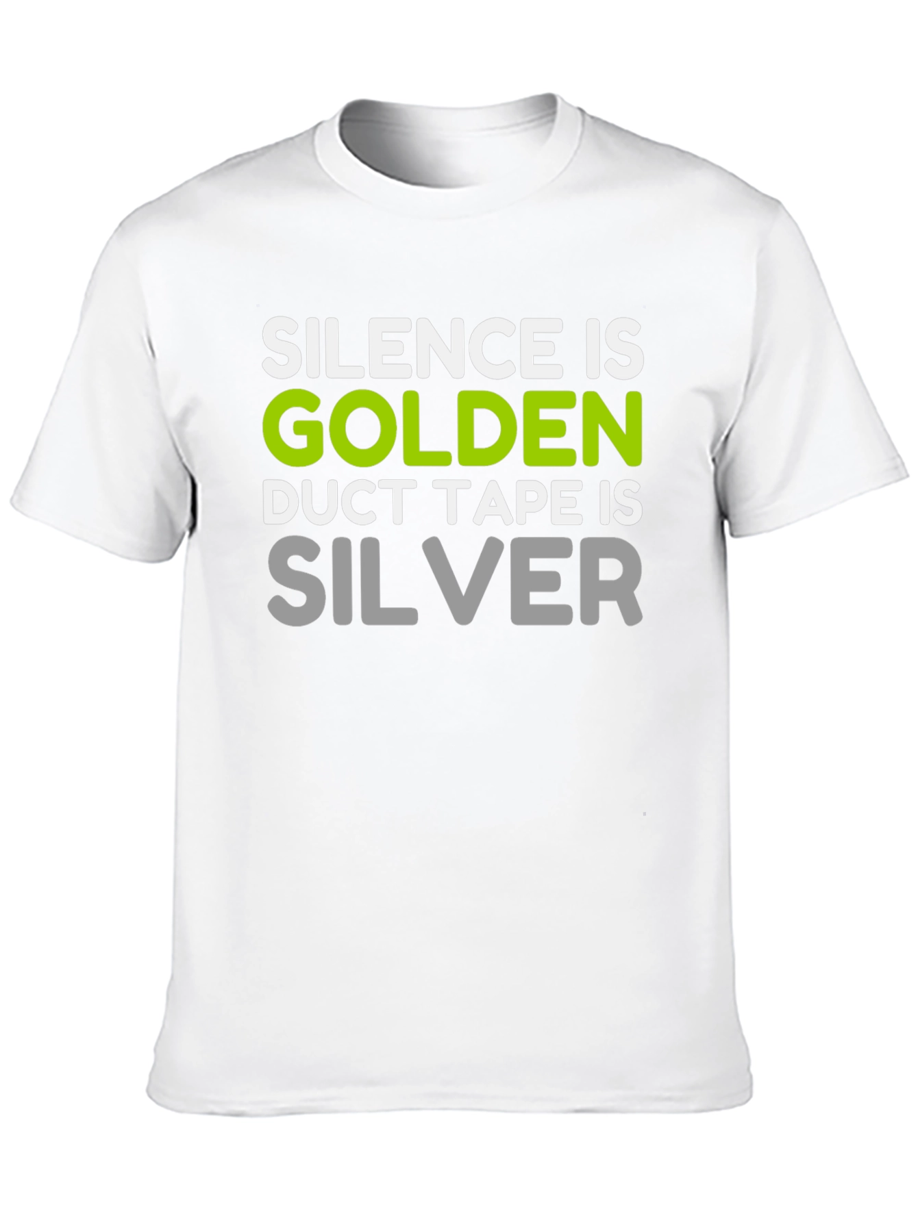Silence is Golden T-Shirt Funny Duct Tape Tee