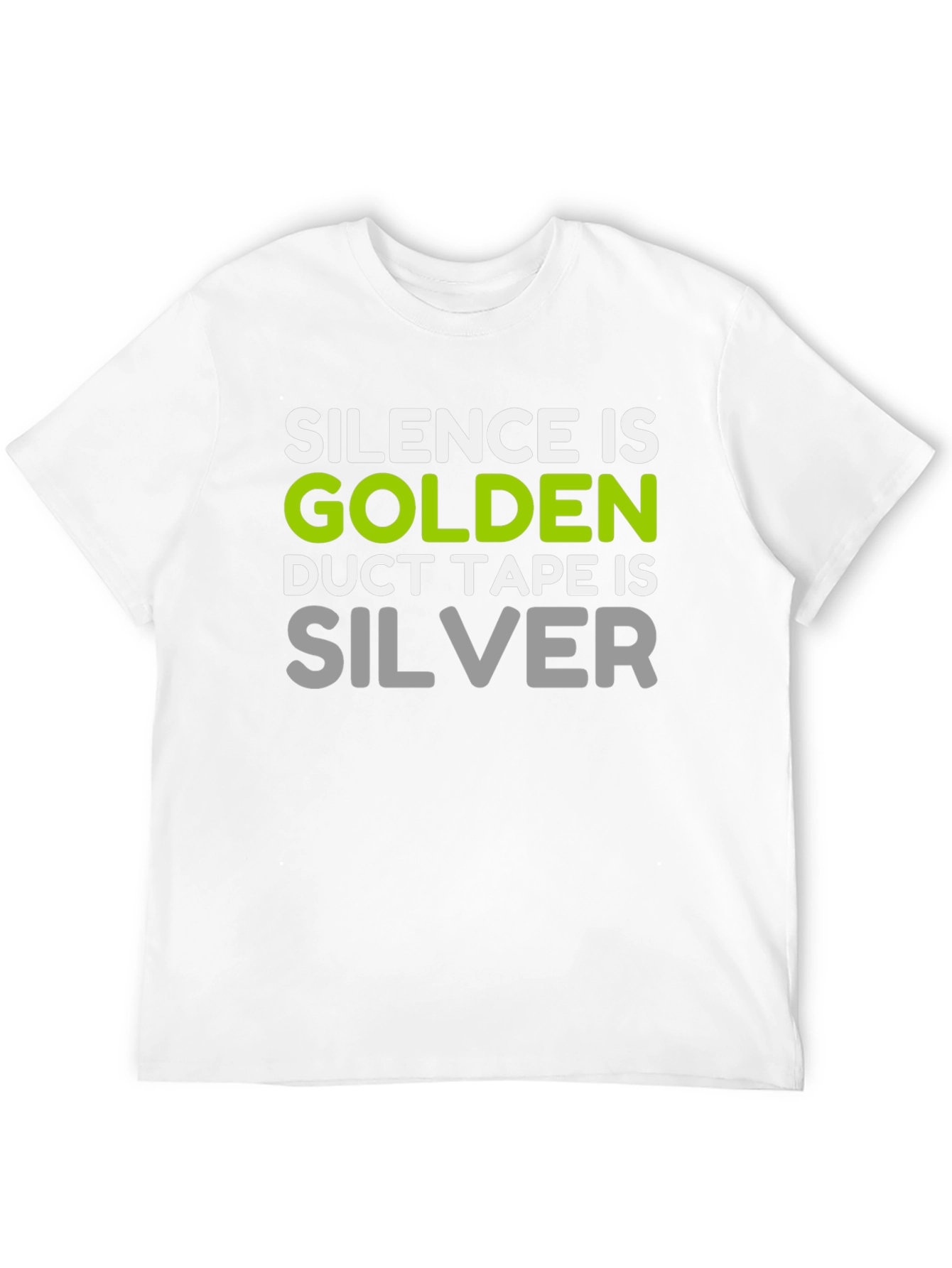 Silence is Golden T-Shirt Funny Duct Tape Tee