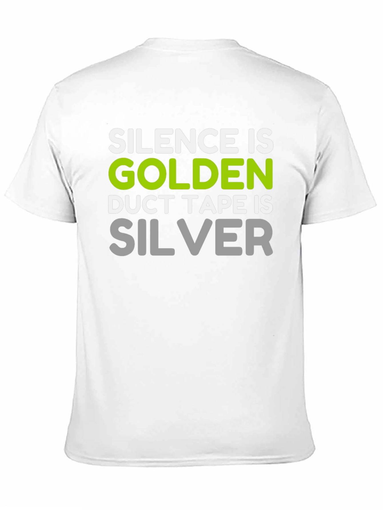 Silence is Golden T-Shirt Funny Duct Tape Tee