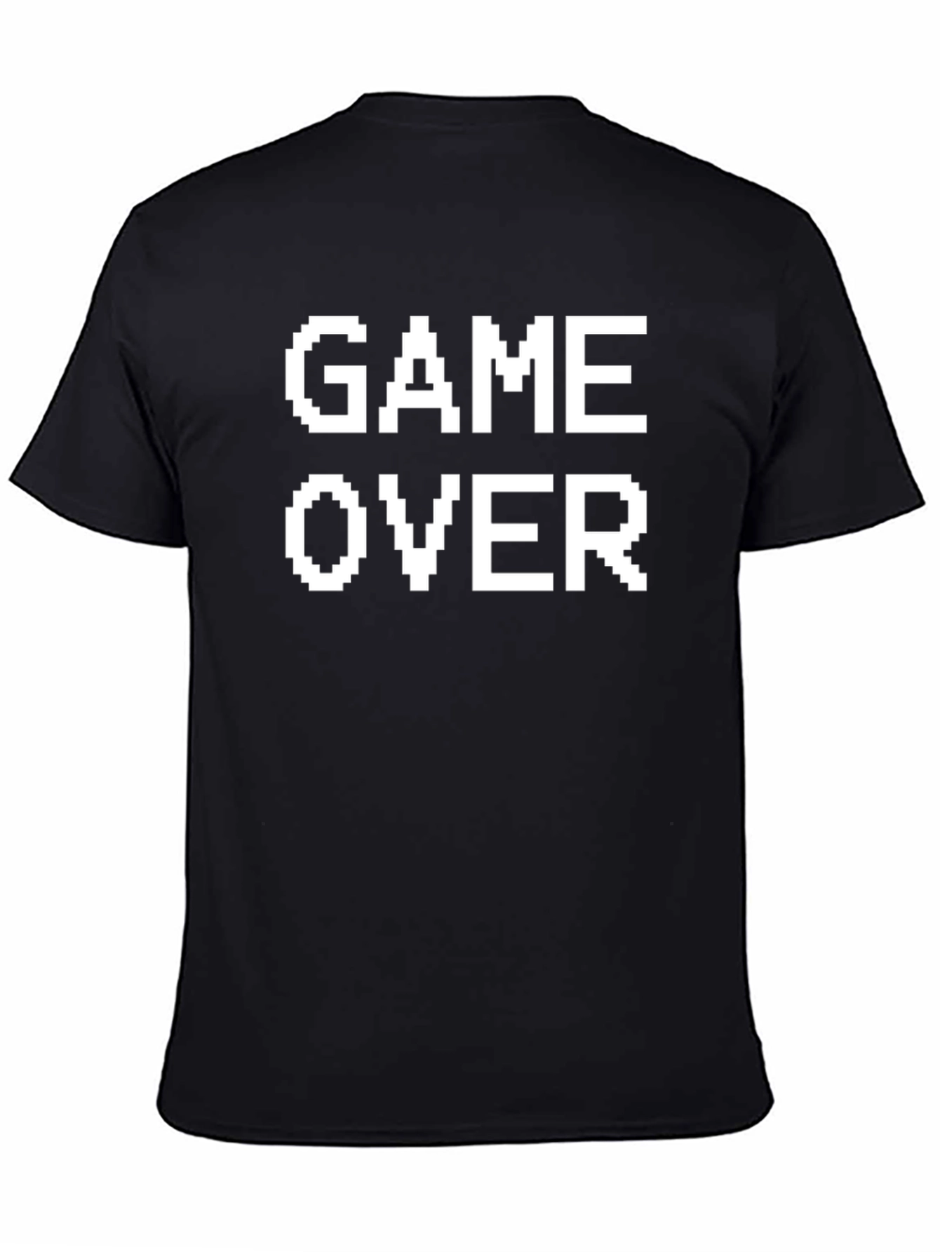 Game Over Pixel Art Graphic Tee - Black