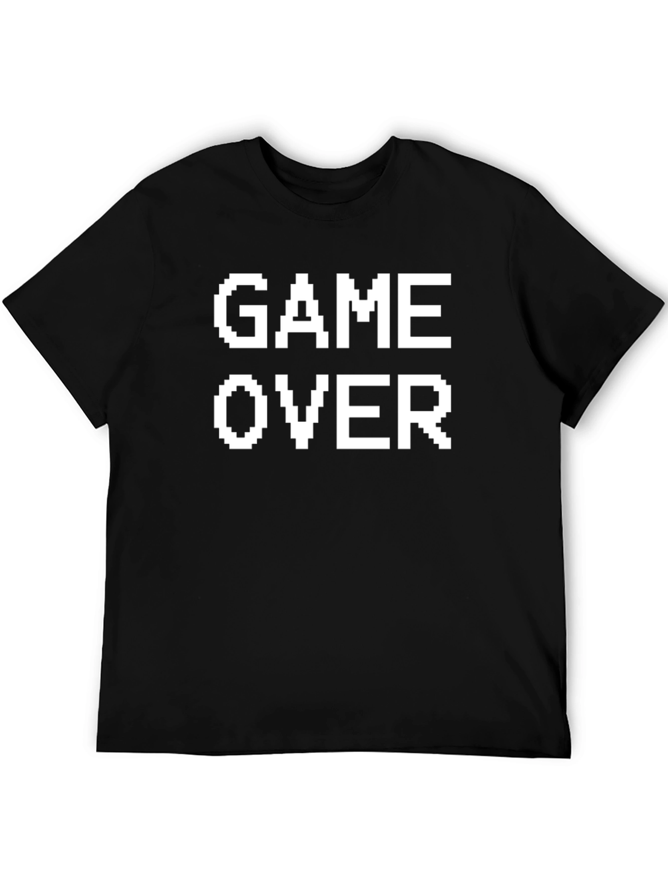 Game Over Pixel Art Graphic Tee - Black