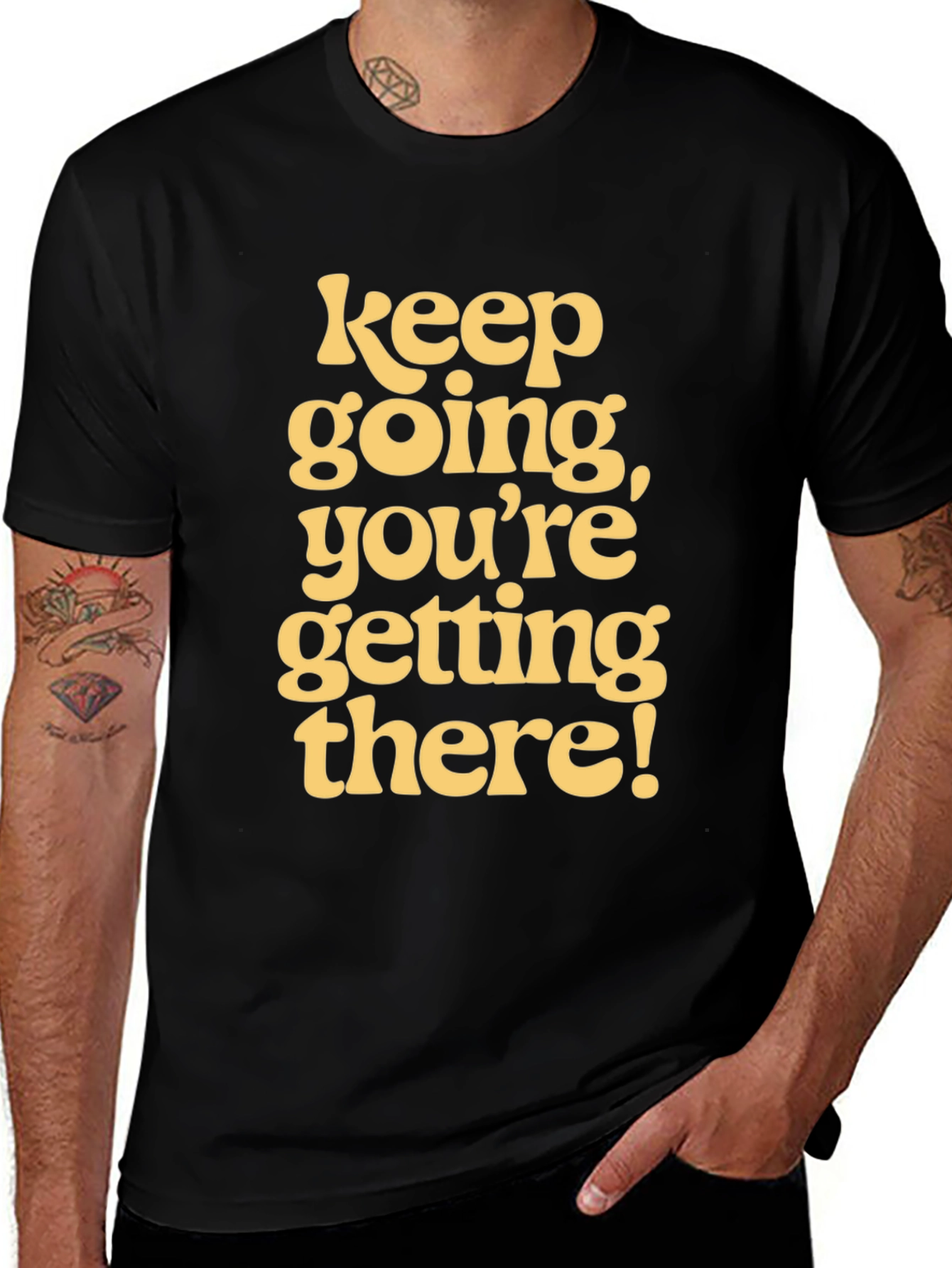 Motivational Graphic Tee - Keep Going T-Shirt