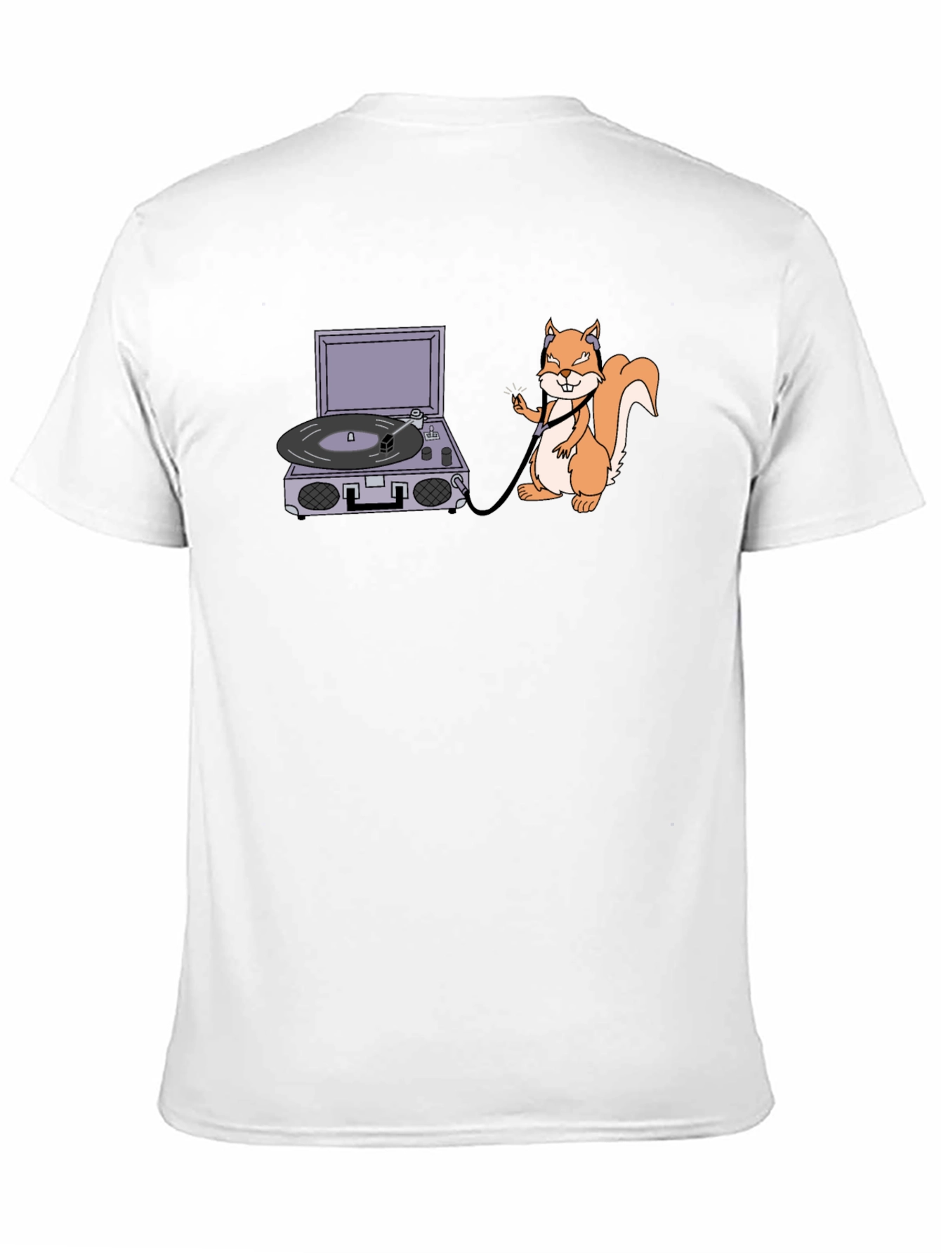Squirrel DJ Black T-Shirt