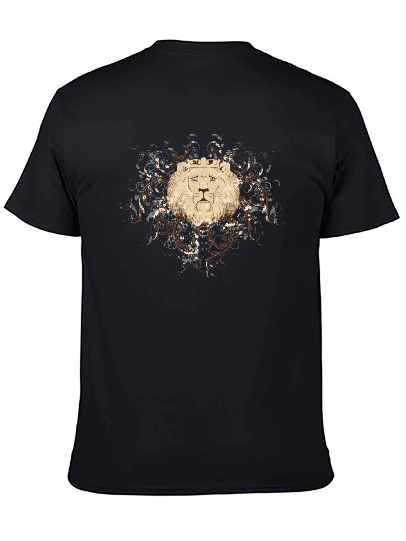 Lion King Graphic Tee - Black Cotton T-Shirt