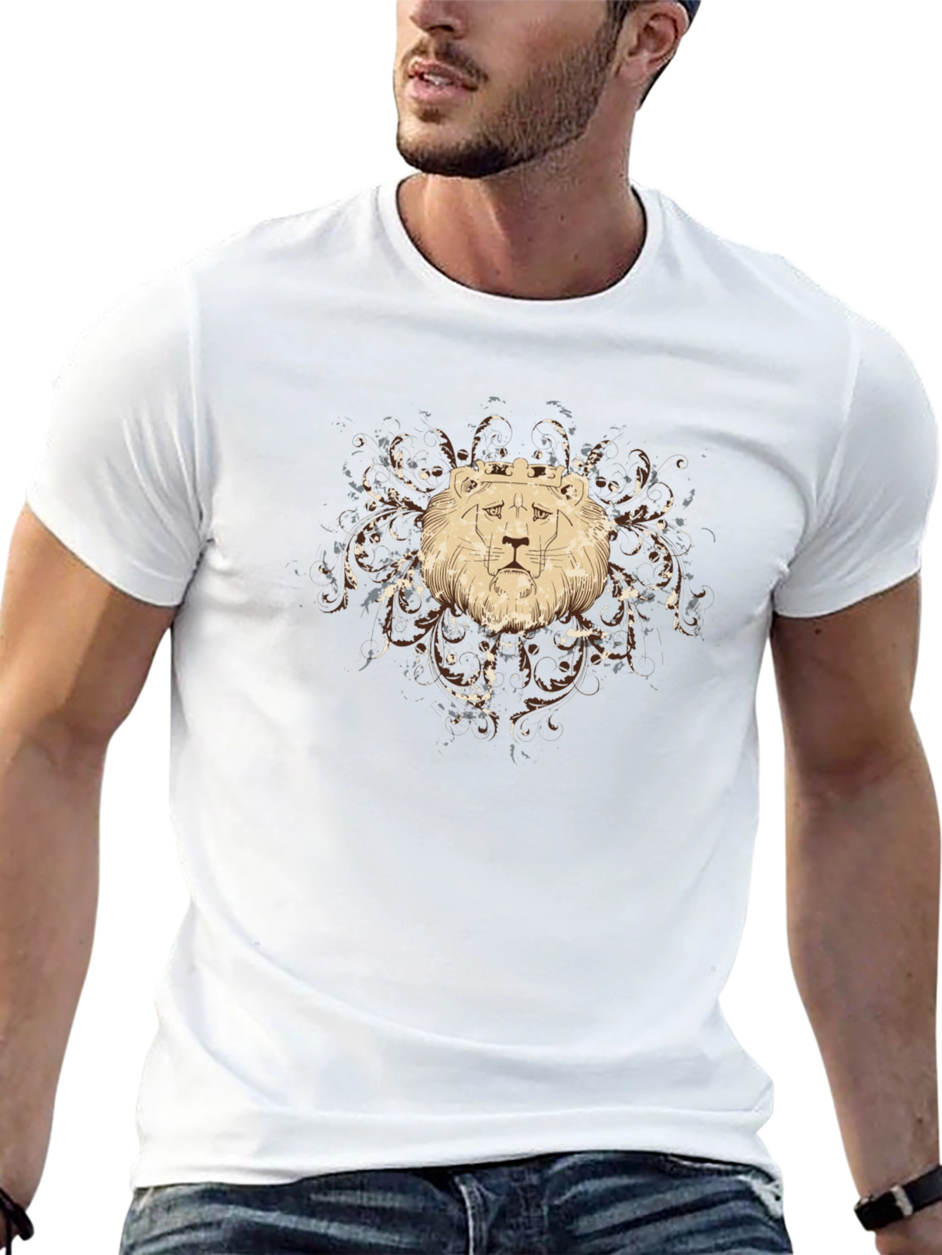Lion King Graphic Tee - Black Cotton T-Shirt