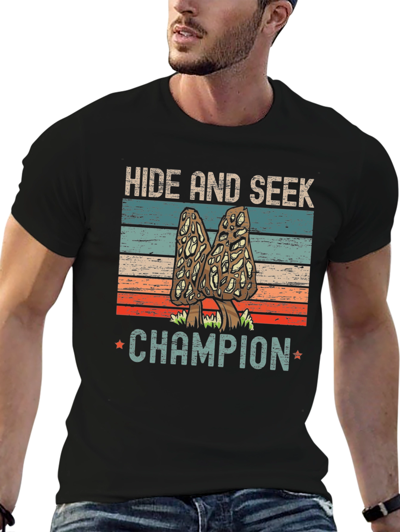 Hide & Seek Champion Morel Mushroom T-Shirt
