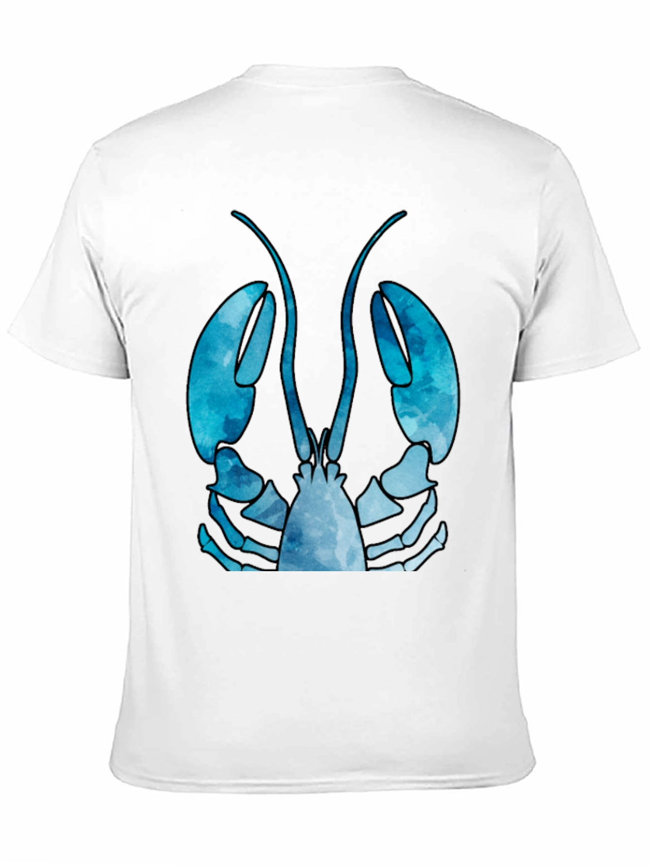 Lobster Graphic Tee - Mens Black Cotton T-Shirt
