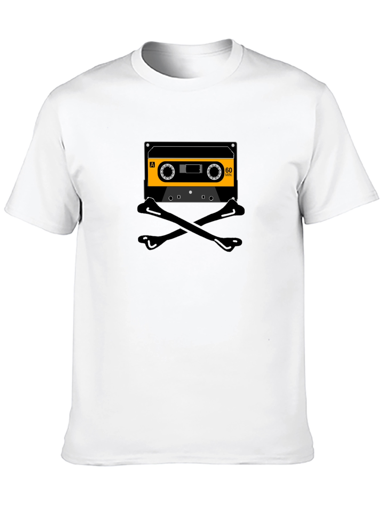 Retro Cassette & Crossbones Graphic Tee