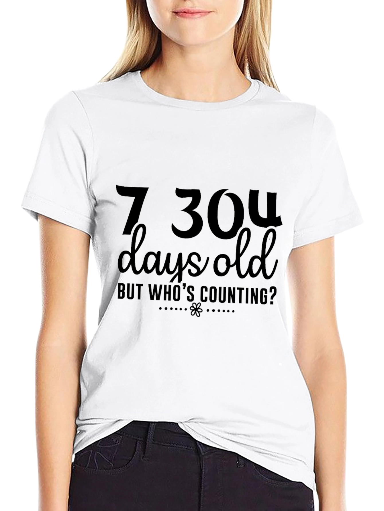 7304 Days Old T-Shirt: Funny Birthday Tee