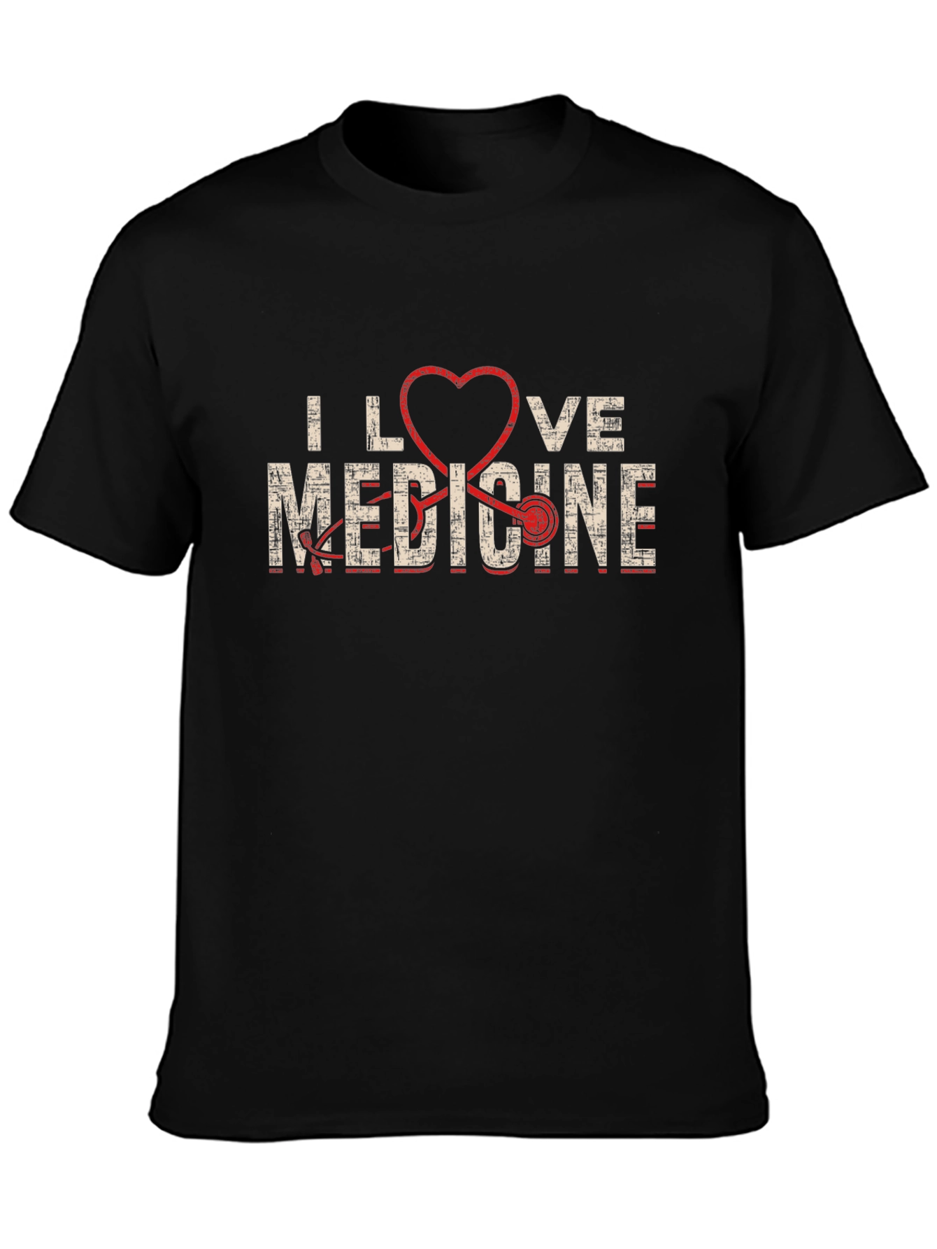I Love Medicine Graphic T-Shirt - Black