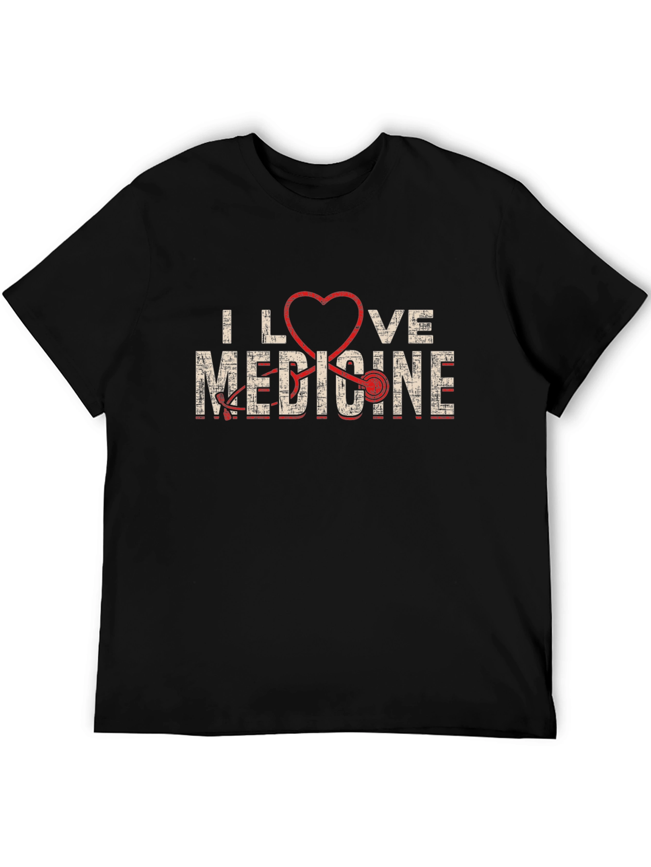 I Love Medicine Graphic T-Shirt - Black