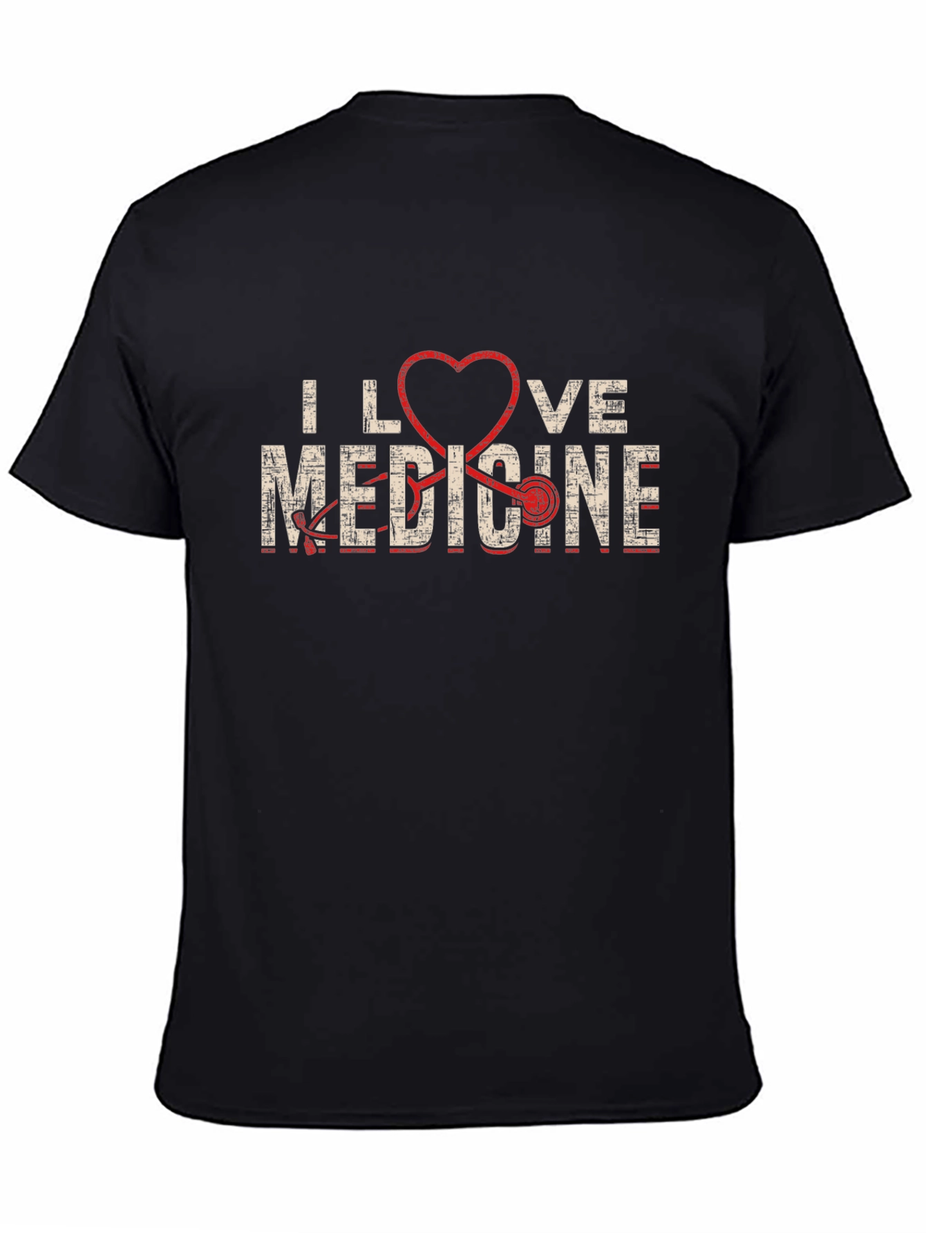 I Love Medicine Graphic T-Shirt - Black