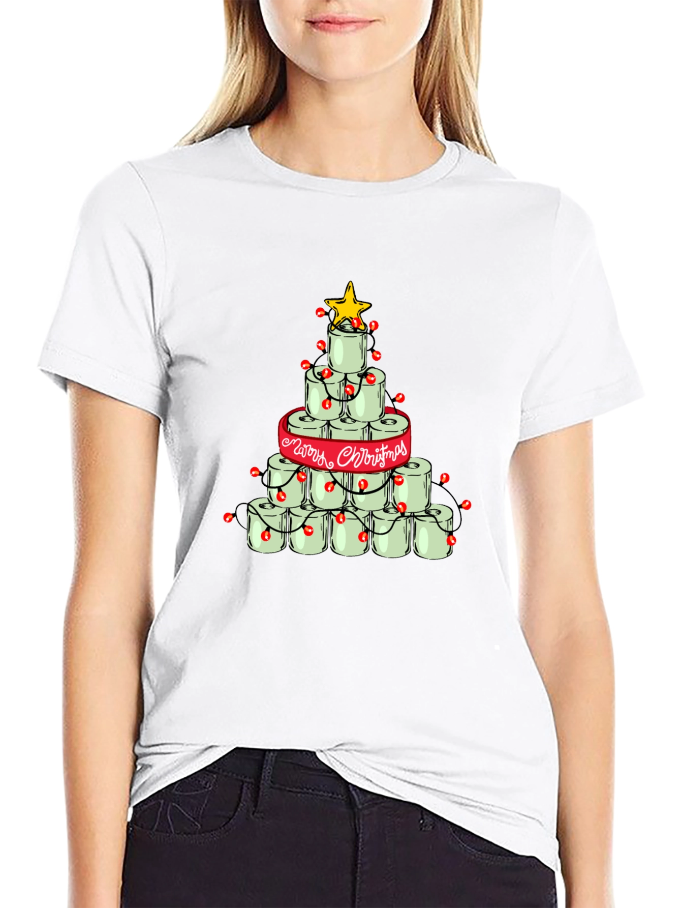 Toilet Paper Christmas Tree T-Shirt