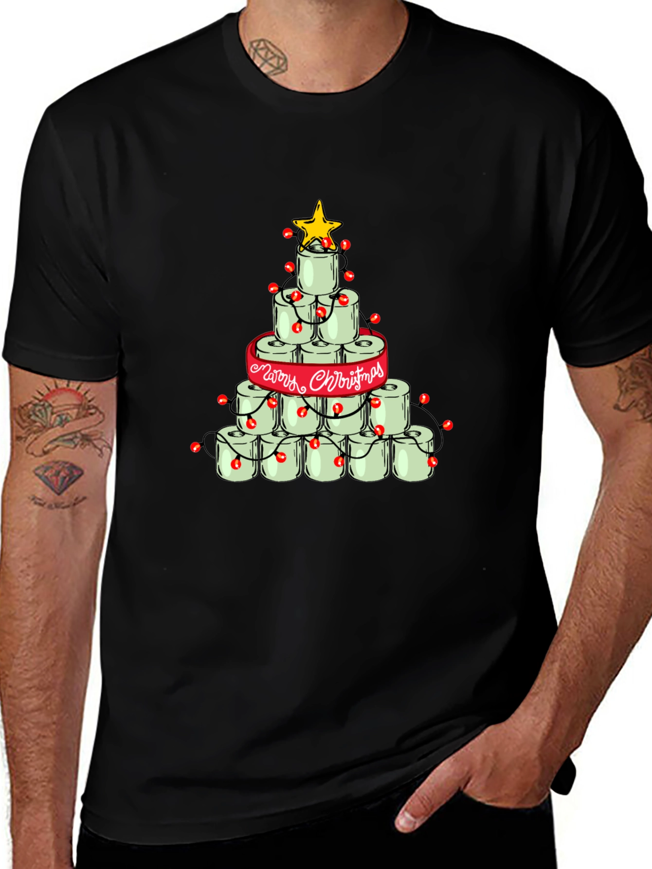 Toilet Paper Christmas Tree T-Shirt
