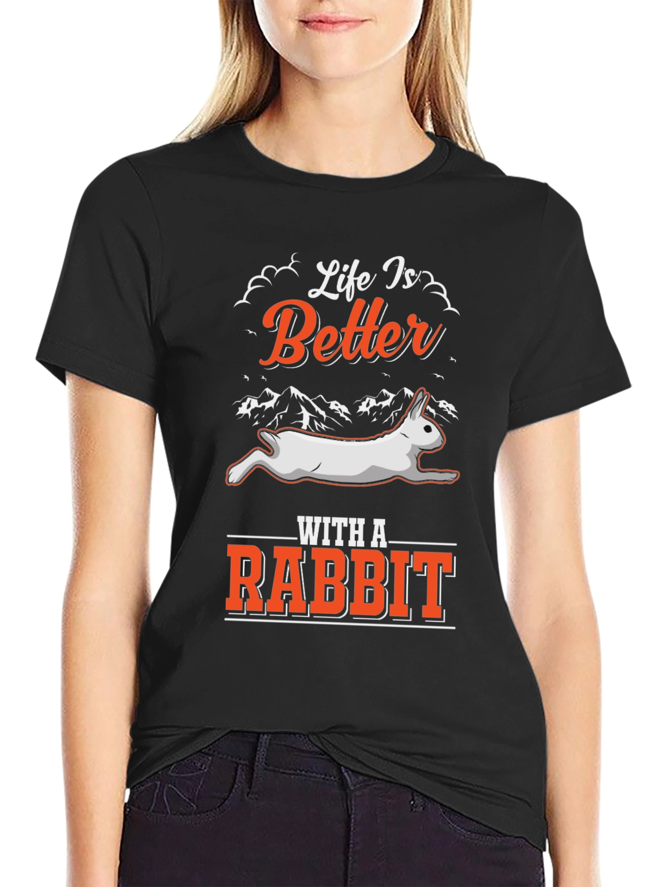 Life Is Better With A Rabbit Graphic Tee