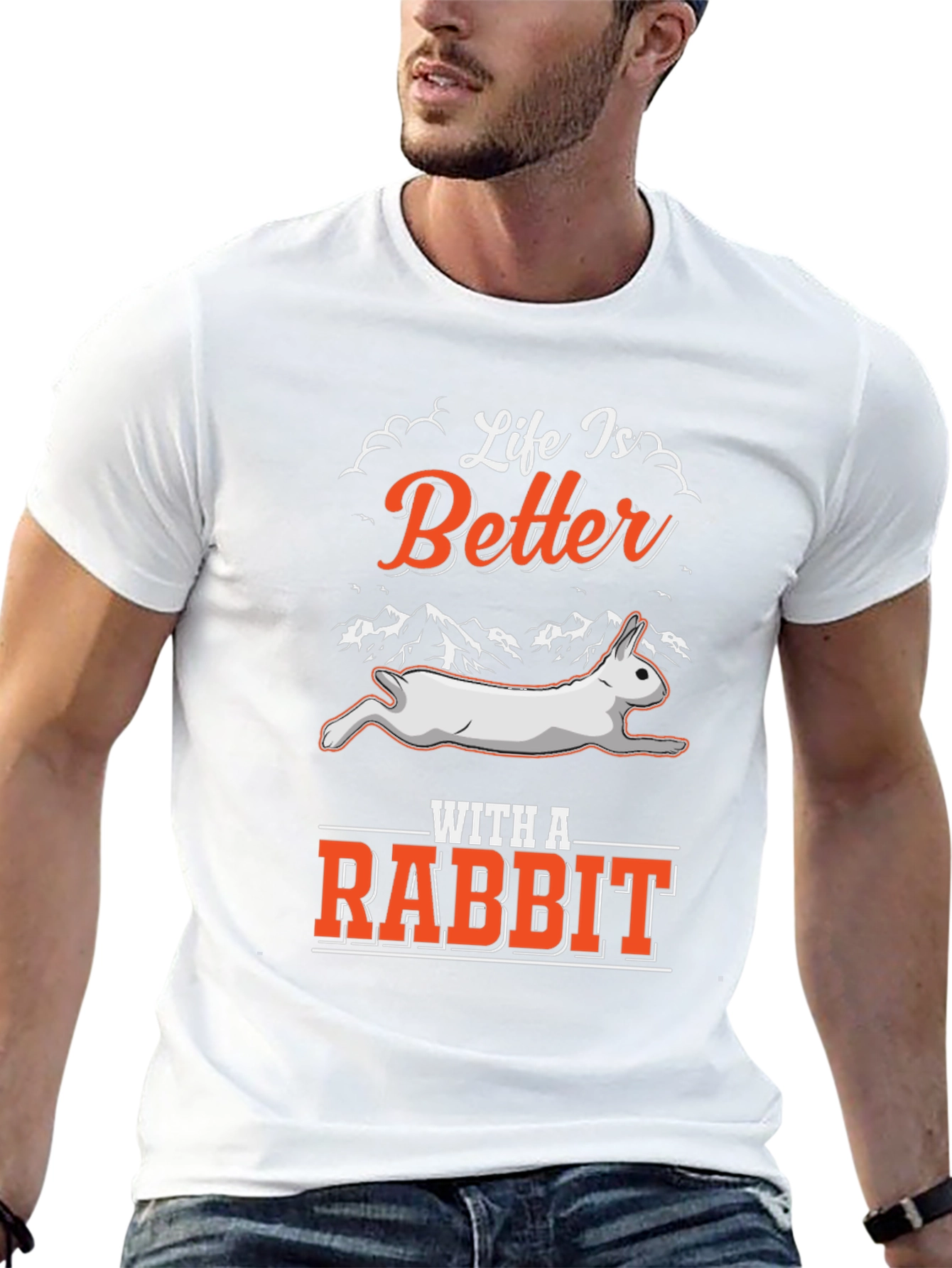 Life Is Better With A Rabbit Graphic Tee