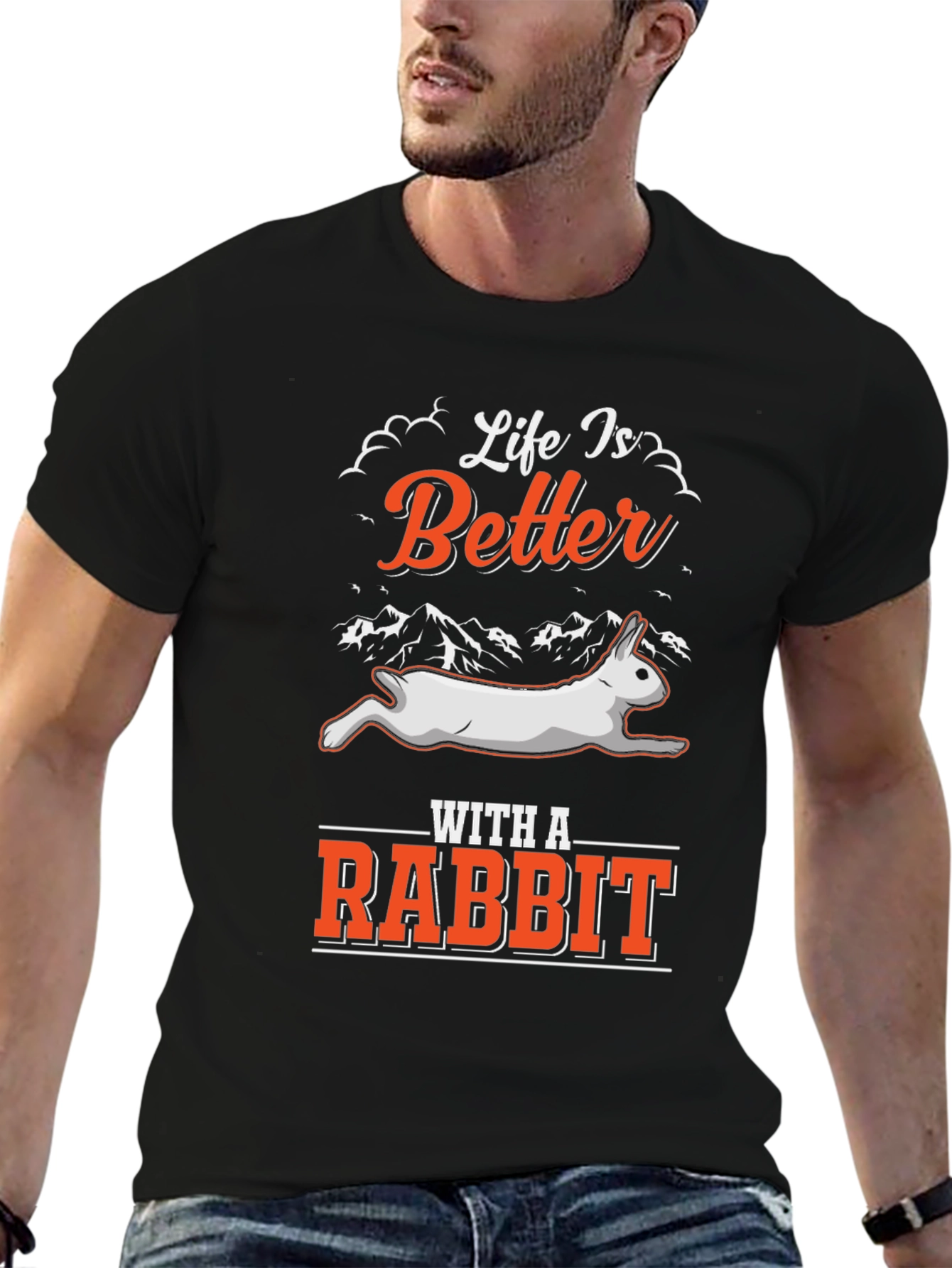 Life Is Better With A Rabbit Graphic Tee