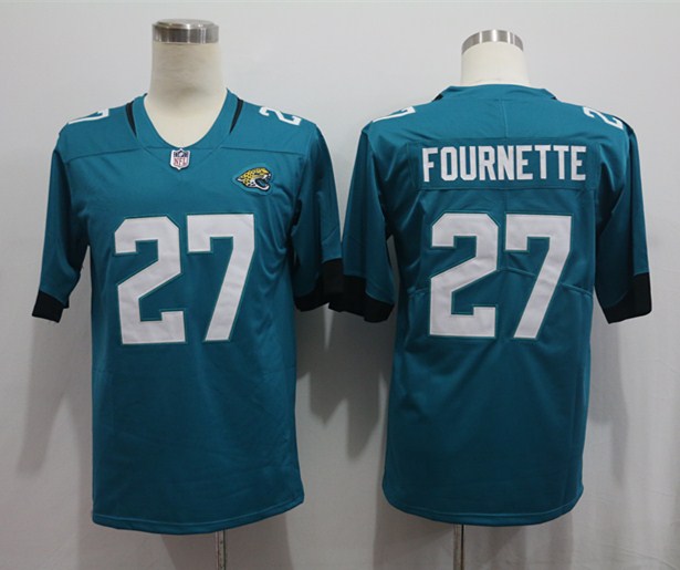 Men's Jacksonville Jaguars Leonard Fournette #27 Teal Game Player Jerseys