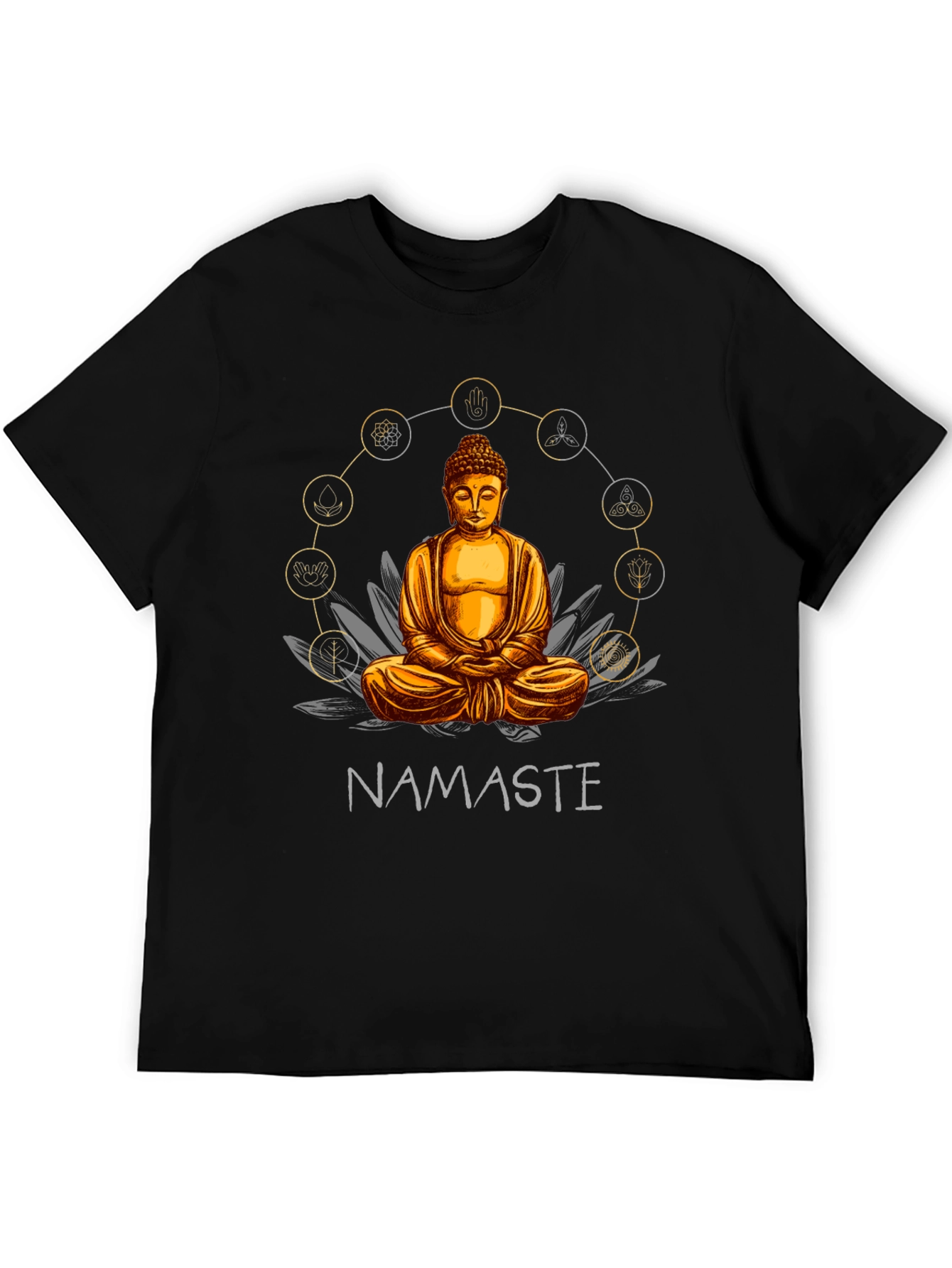 Namaste Buddha Graphic T-Shirt - Spiritual Yoga Tee