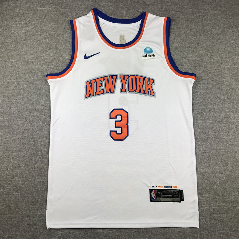 Men's New York Knicks Josh Hart #3 White Swingman Jerseys - Association Edition