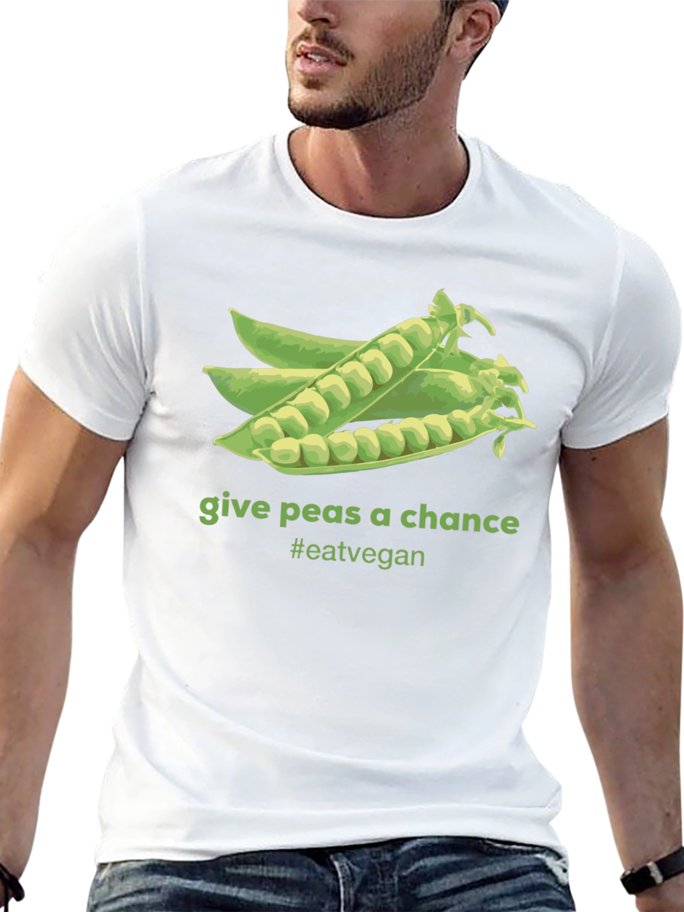 Give Peas A Chance Vegan T-Shirt