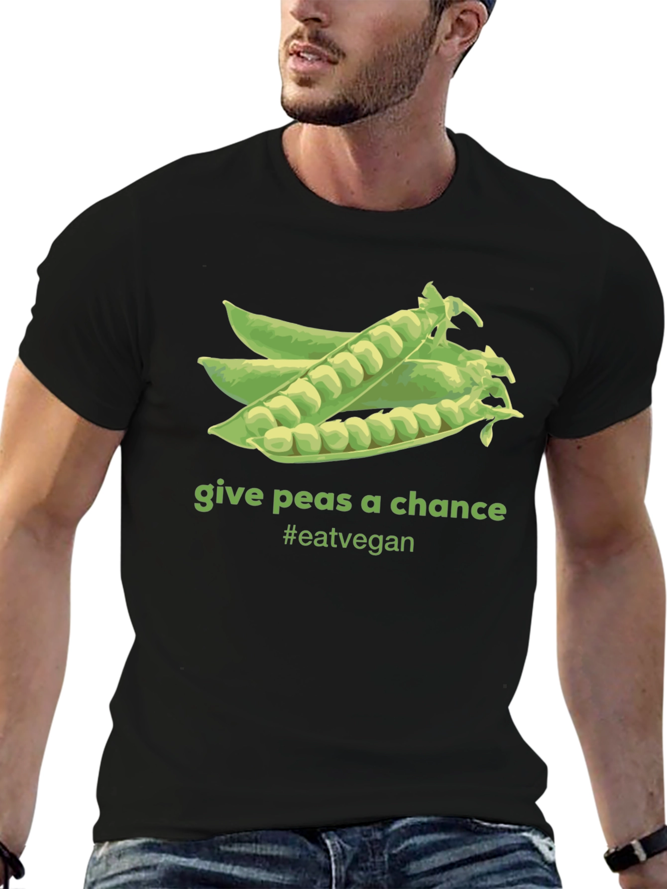 Give Peas A Chance Vegan T-Shirt