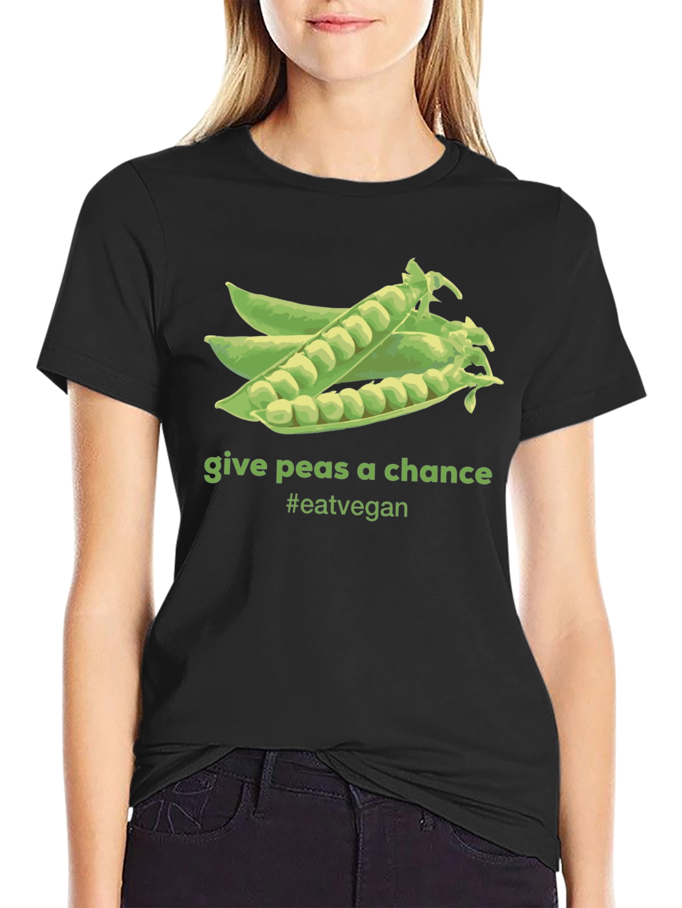 Give Peas A Chance Vegan T-Shirt