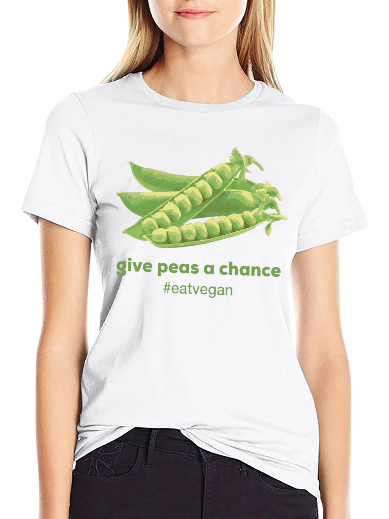 Give Peas A Chance Vegan T-Shirt