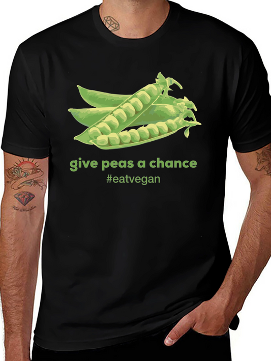 Give Peas A Chance Vegan T-Shirt