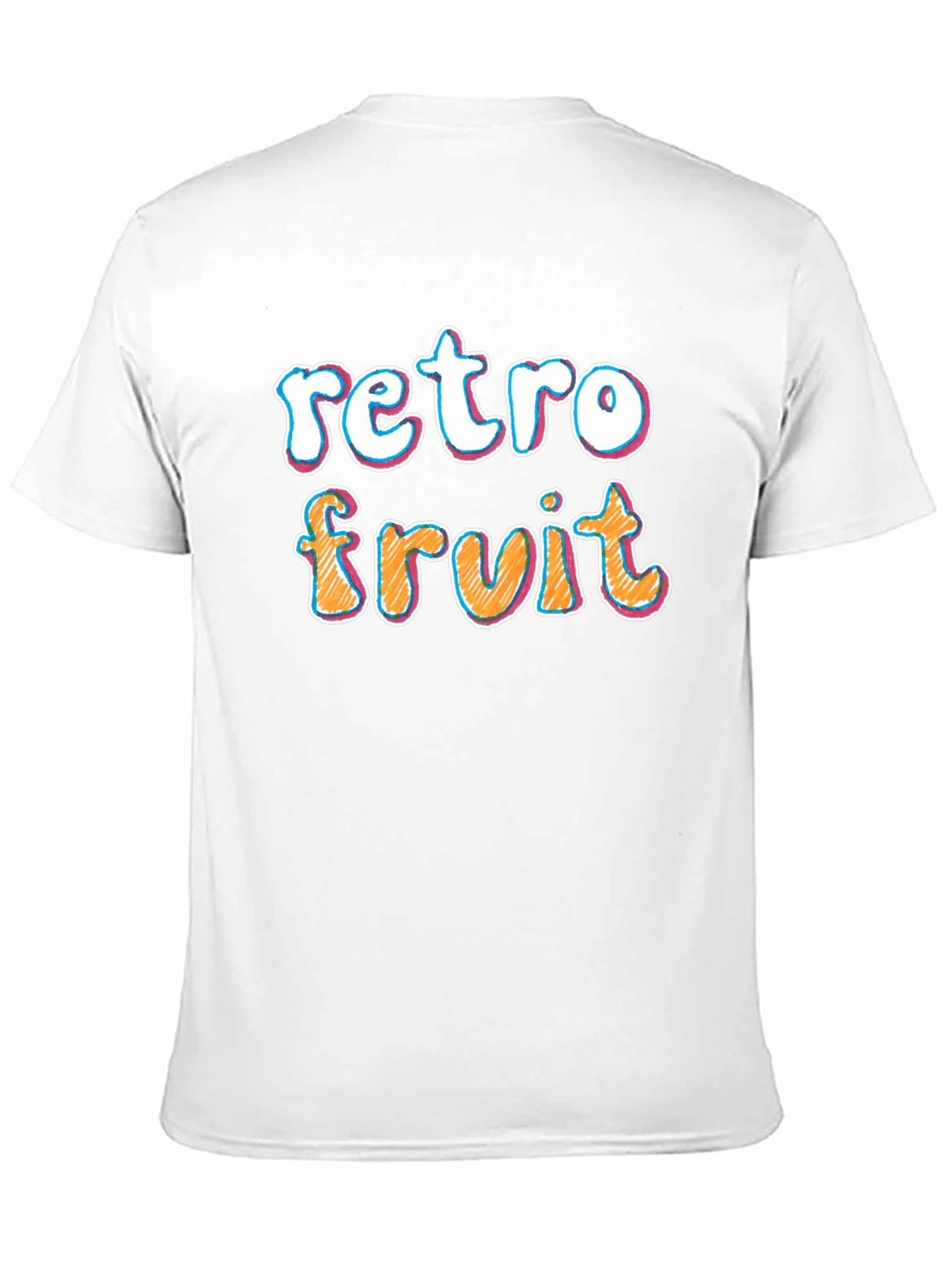 Retro Fruit Graphic Black T-Shirt