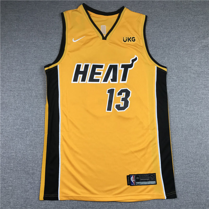Men's Miami Heat Bam Adebayo #13 Gold 2020/21 Swingman Player Jerseys