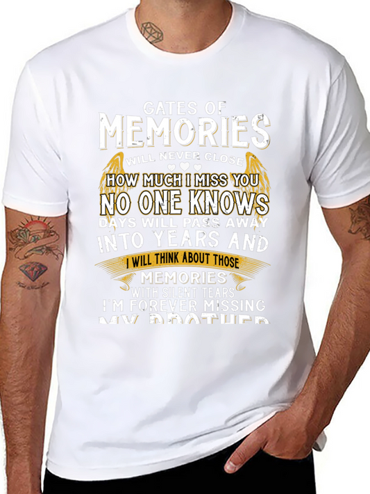 Gates of Memories T-Shirt - Forever Missing My Brother