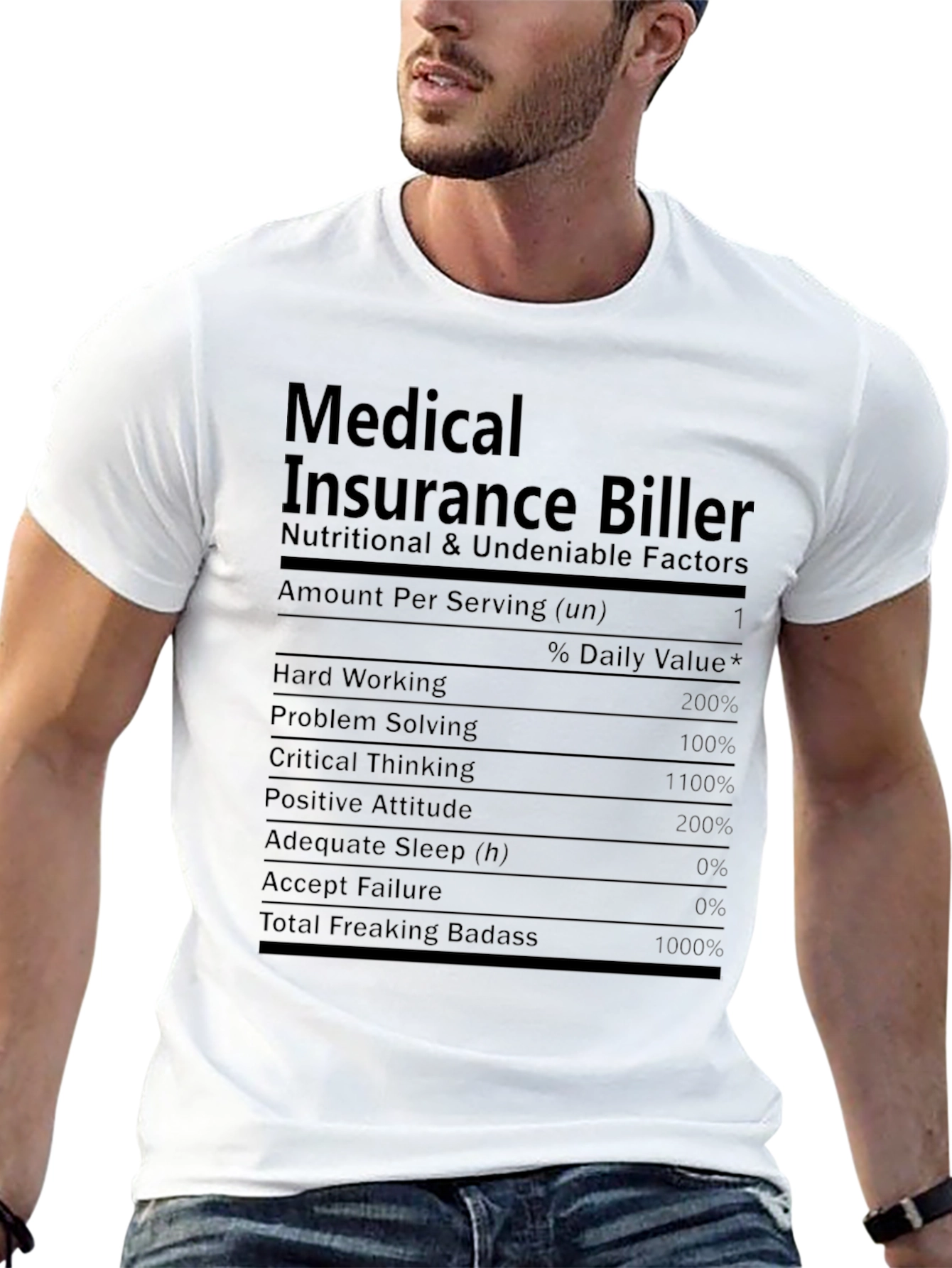 Medical Insurance Biller Nutrition Facts T-Shirt