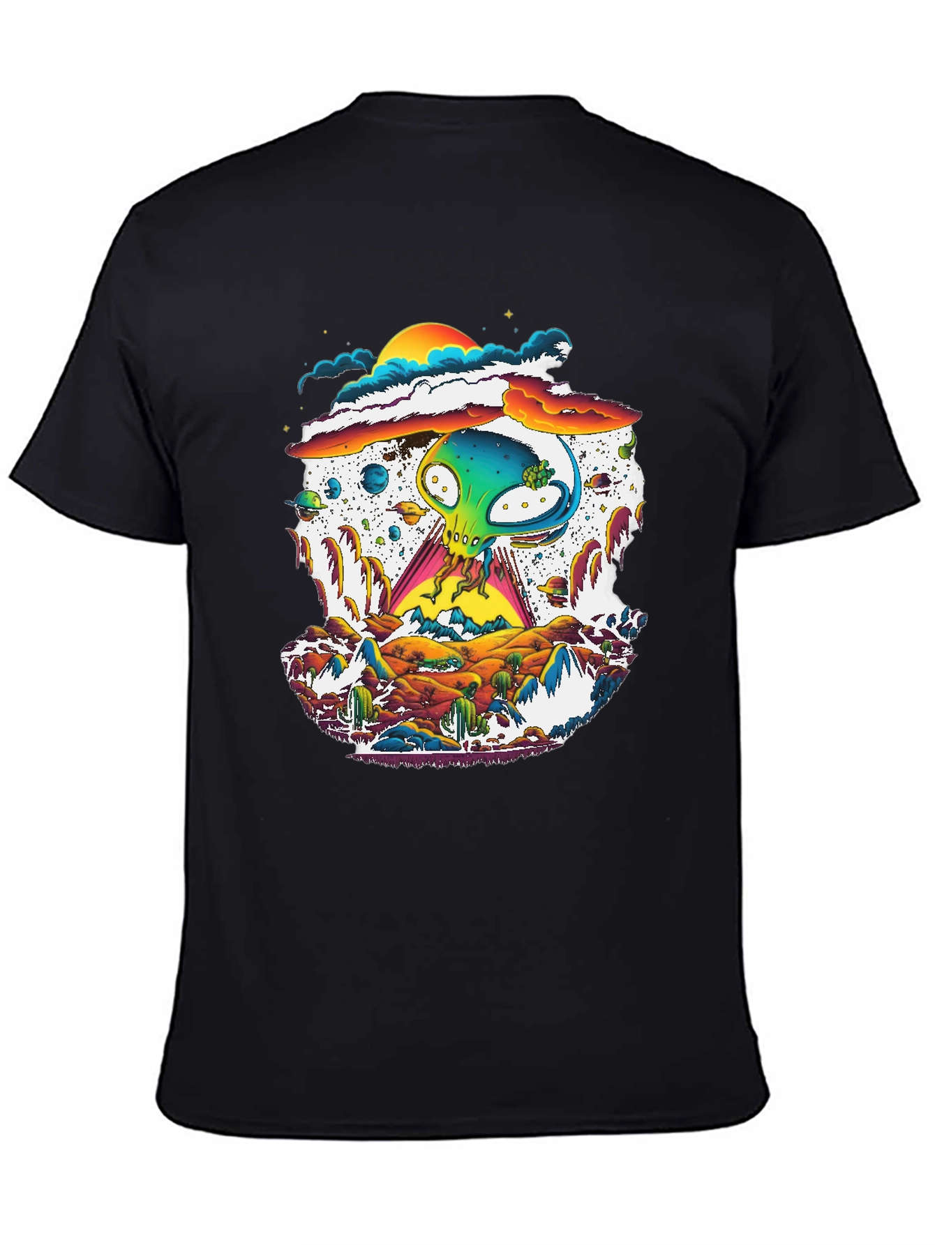 Alien Desert T-Shirt - UFO Graphic Tee