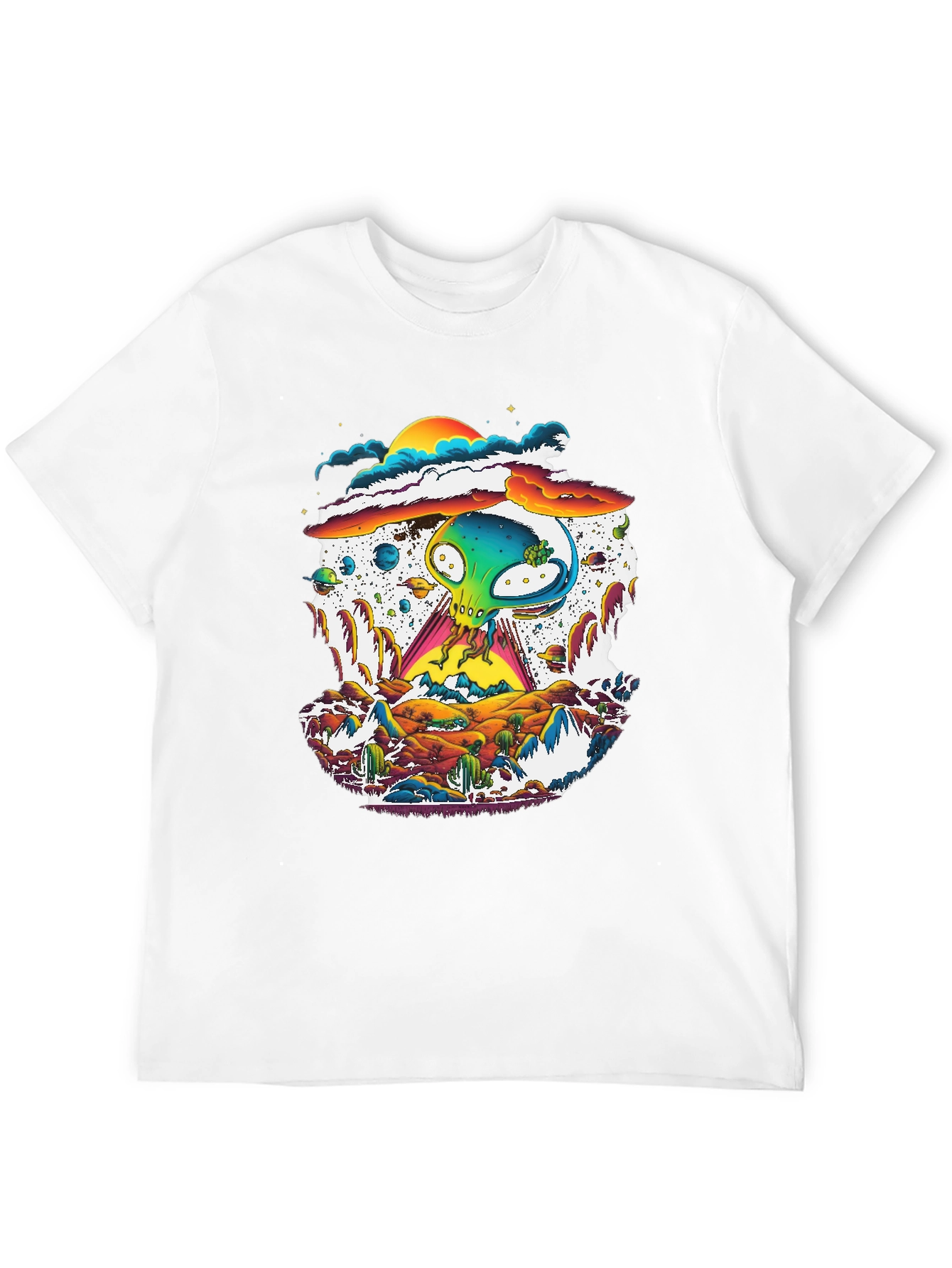 Alien Desert T-Shirt - UFO Graphic Tee