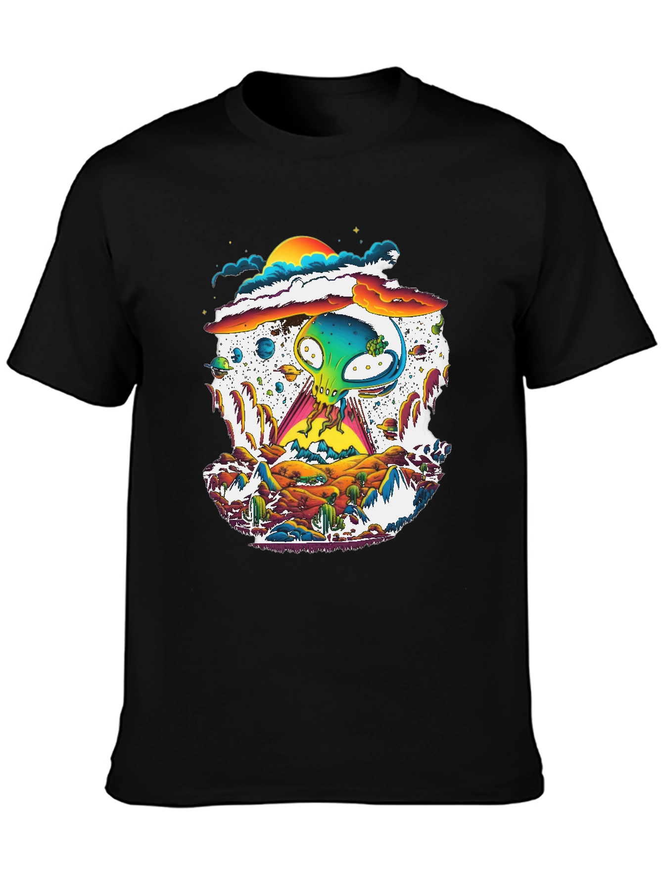 Alien Desert T-Shirt - UFO Graphic Tee