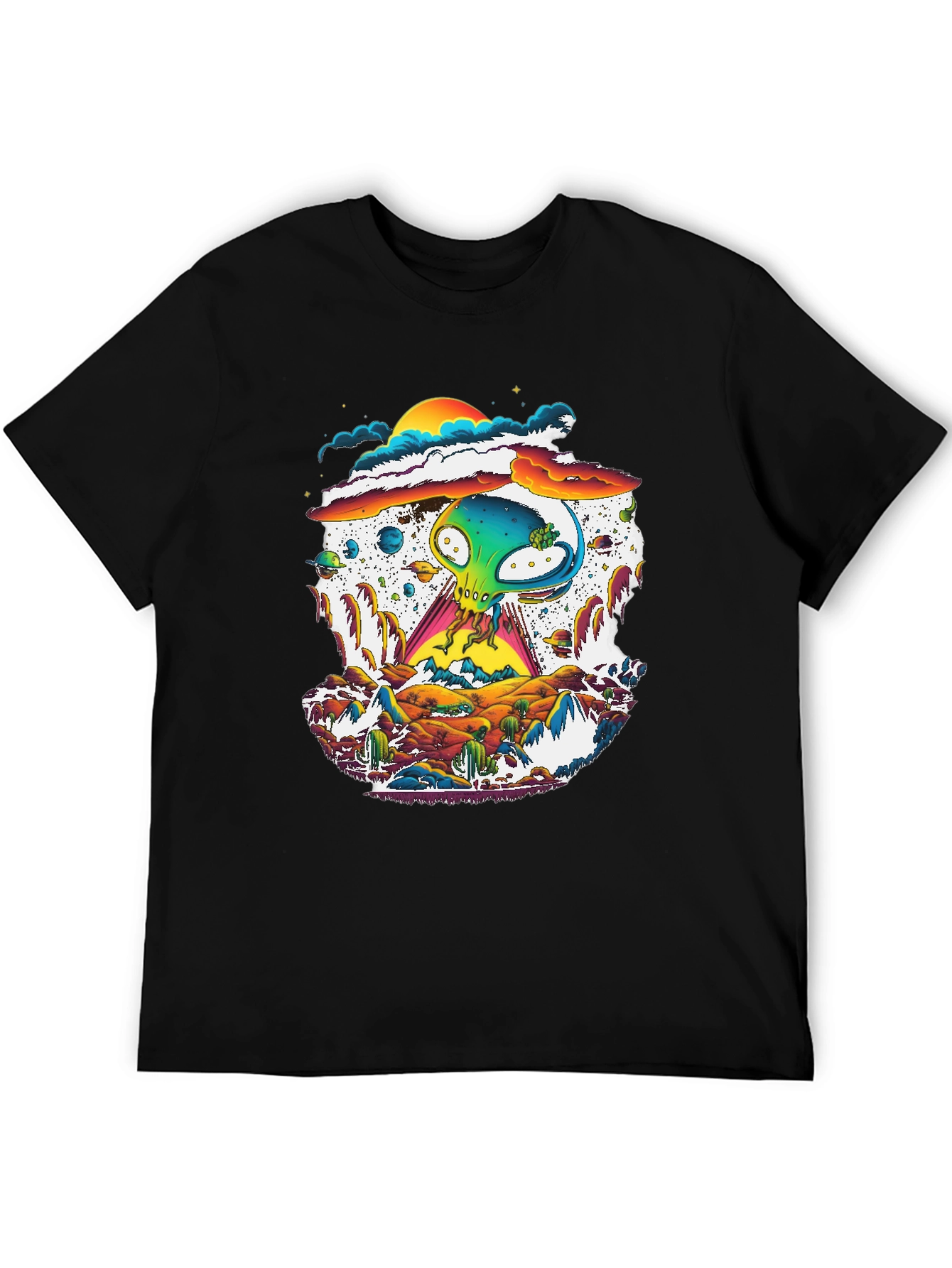 Alien Desert T-Shirt - UFO Graphic Tee