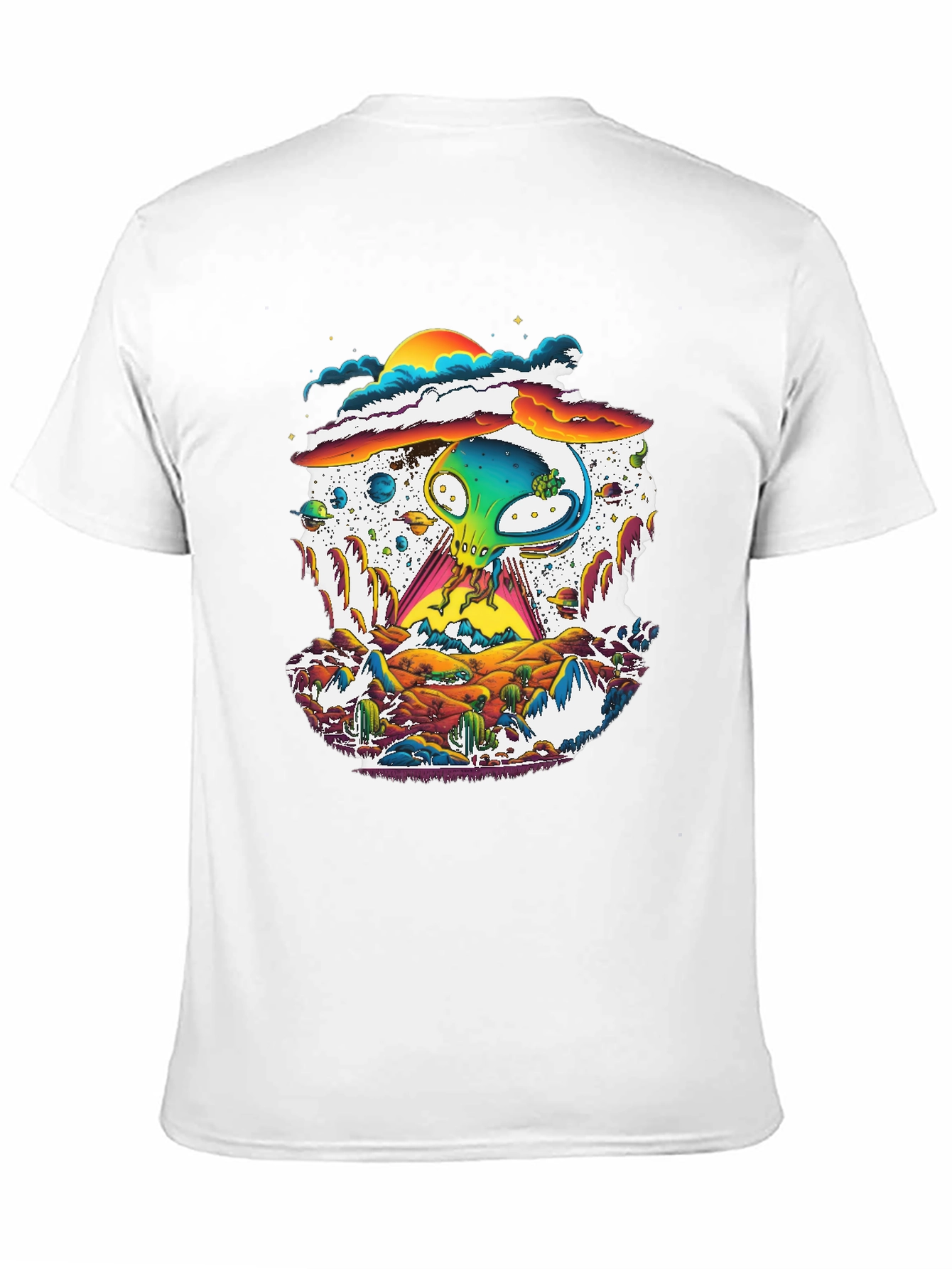 Alien Desert T-Shirt - UFO Graphic Tee