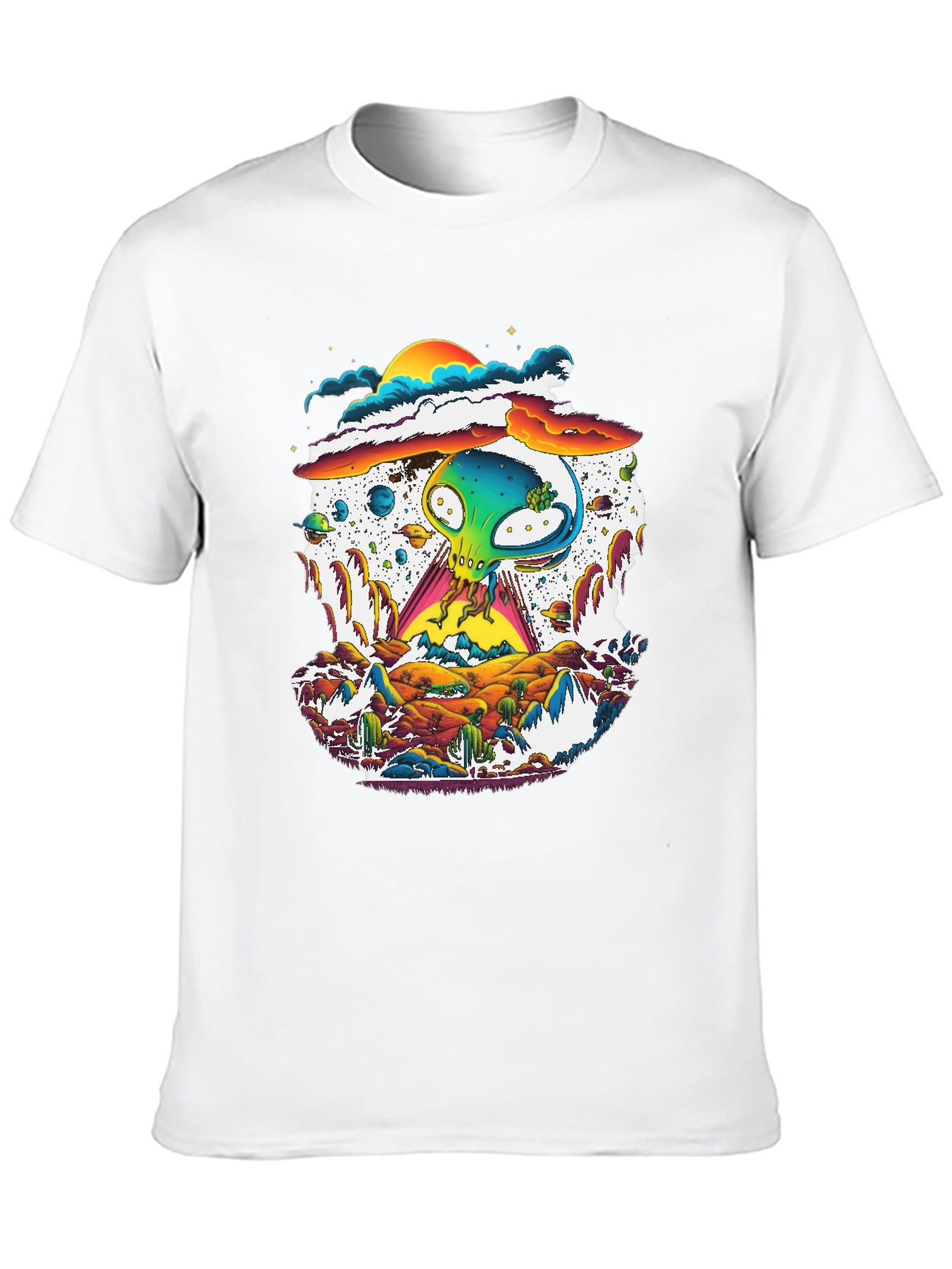 Alien Desert T-Shirt - UFO Graphic Tee