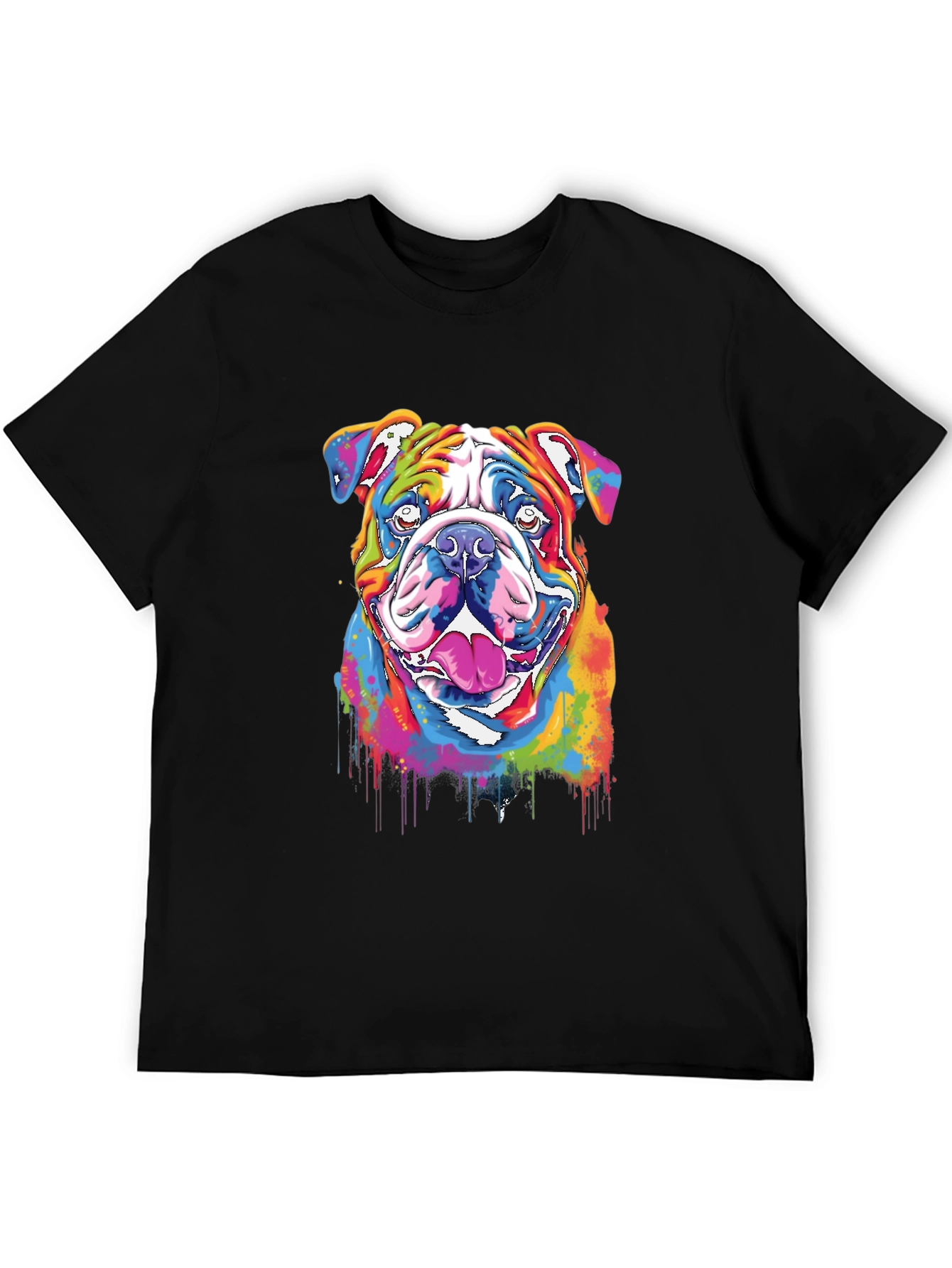 Rainbow Bulldog Graphic Tee